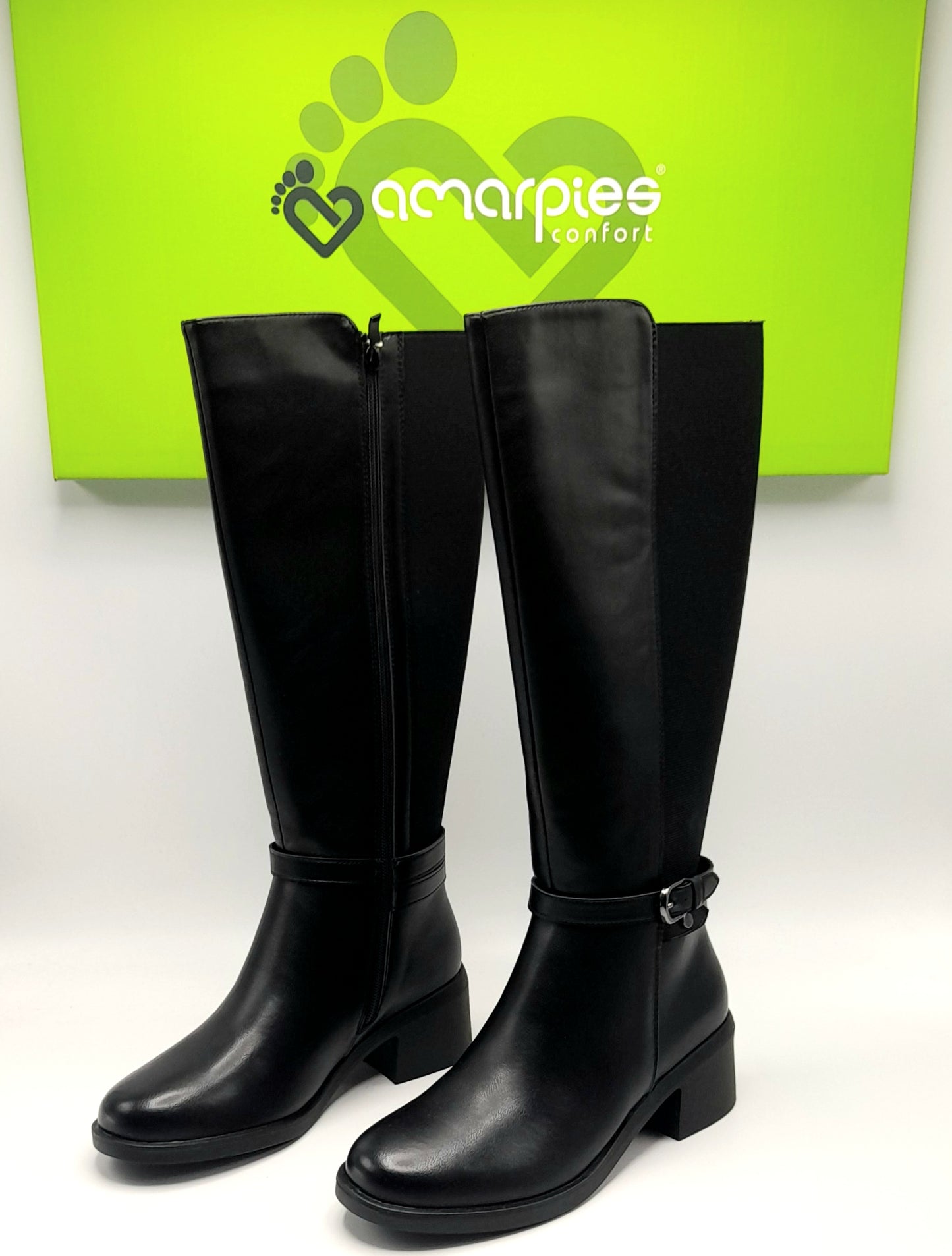 BOTAS MUJER AMARPIES AHS29488 NEGRO