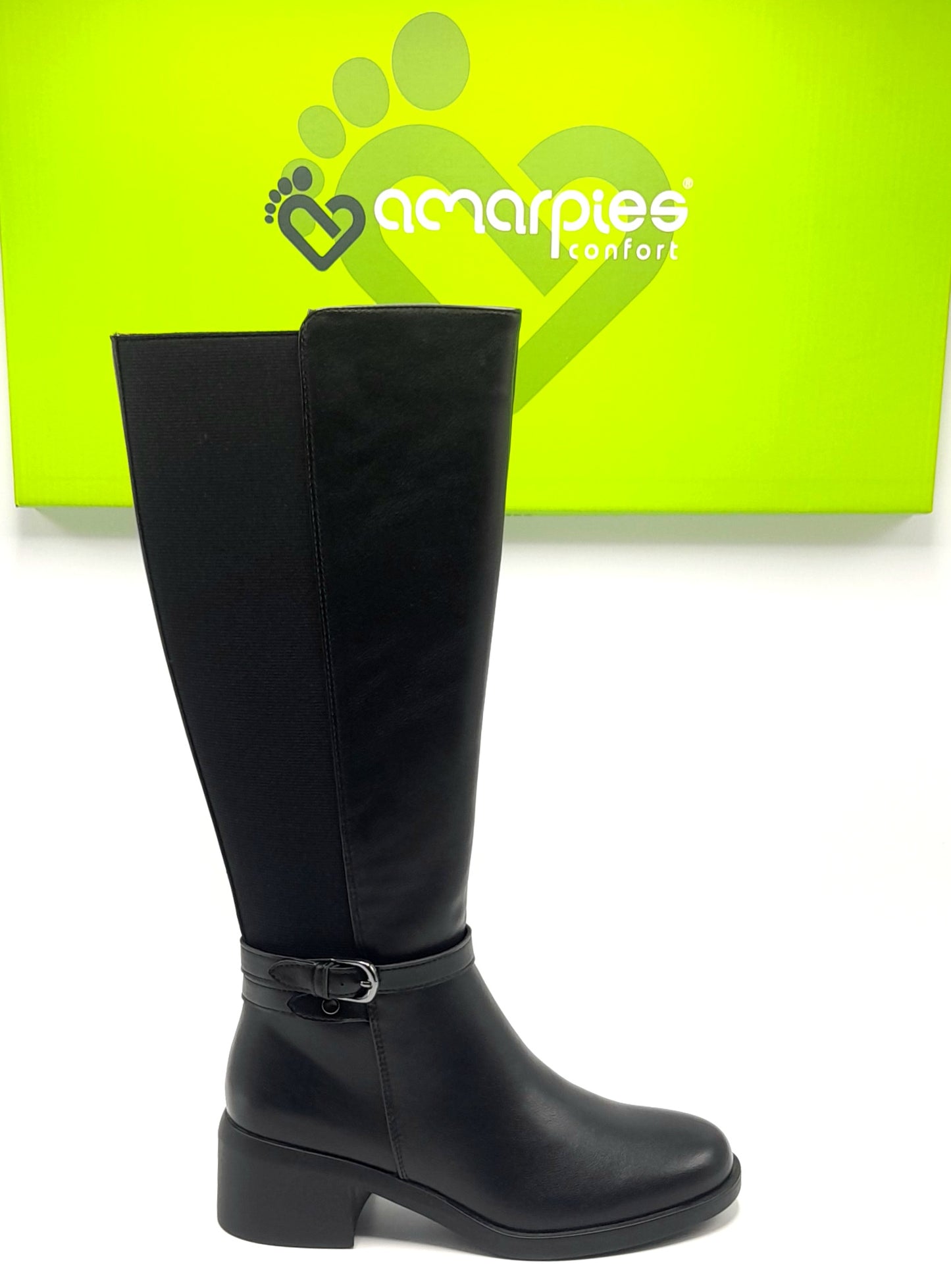 BOTAS MUJER AMARPIES AHS29488 NEGRO