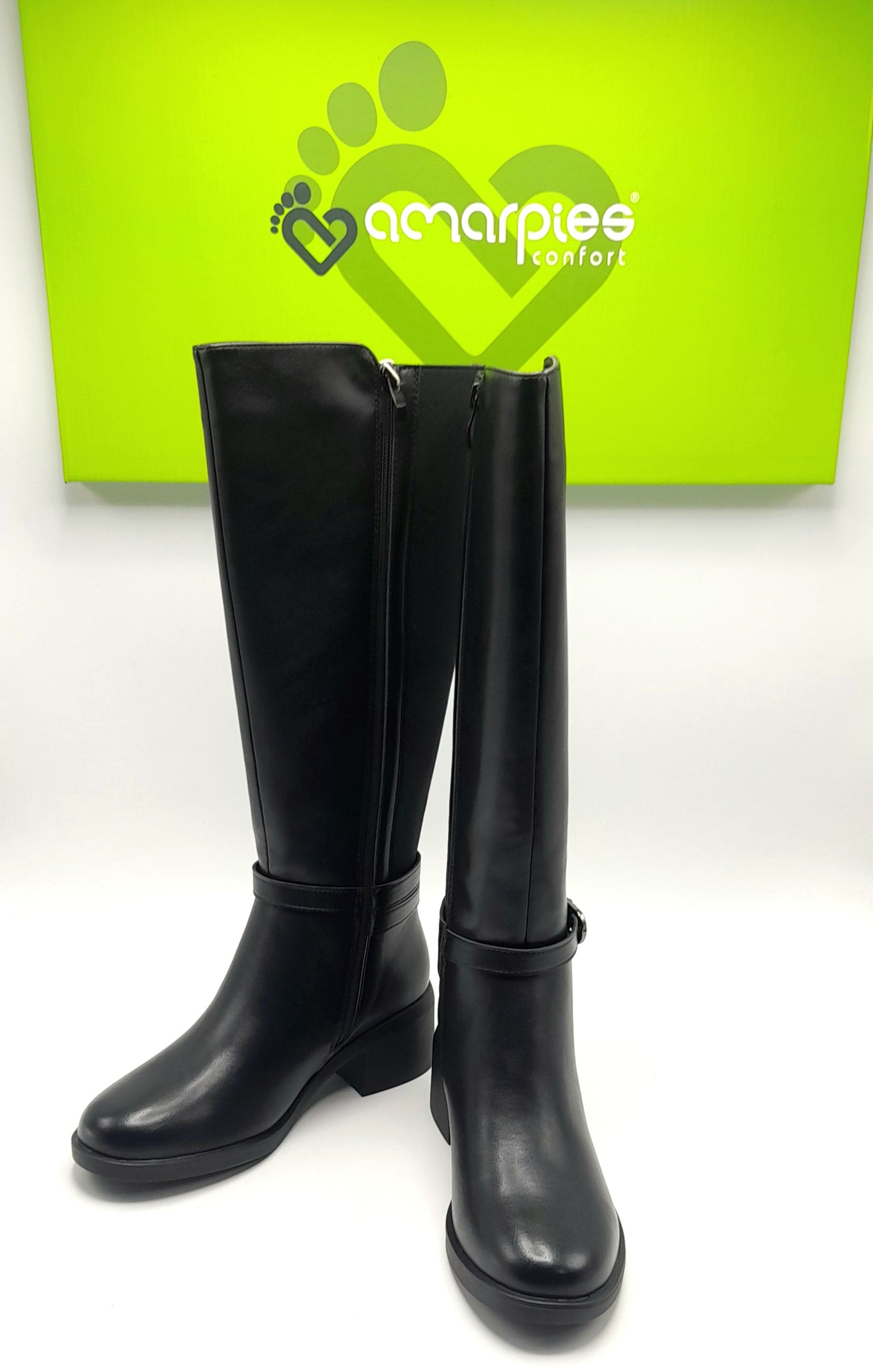 BOTAS MUJER AMARPIES AHS29488 NEGRO