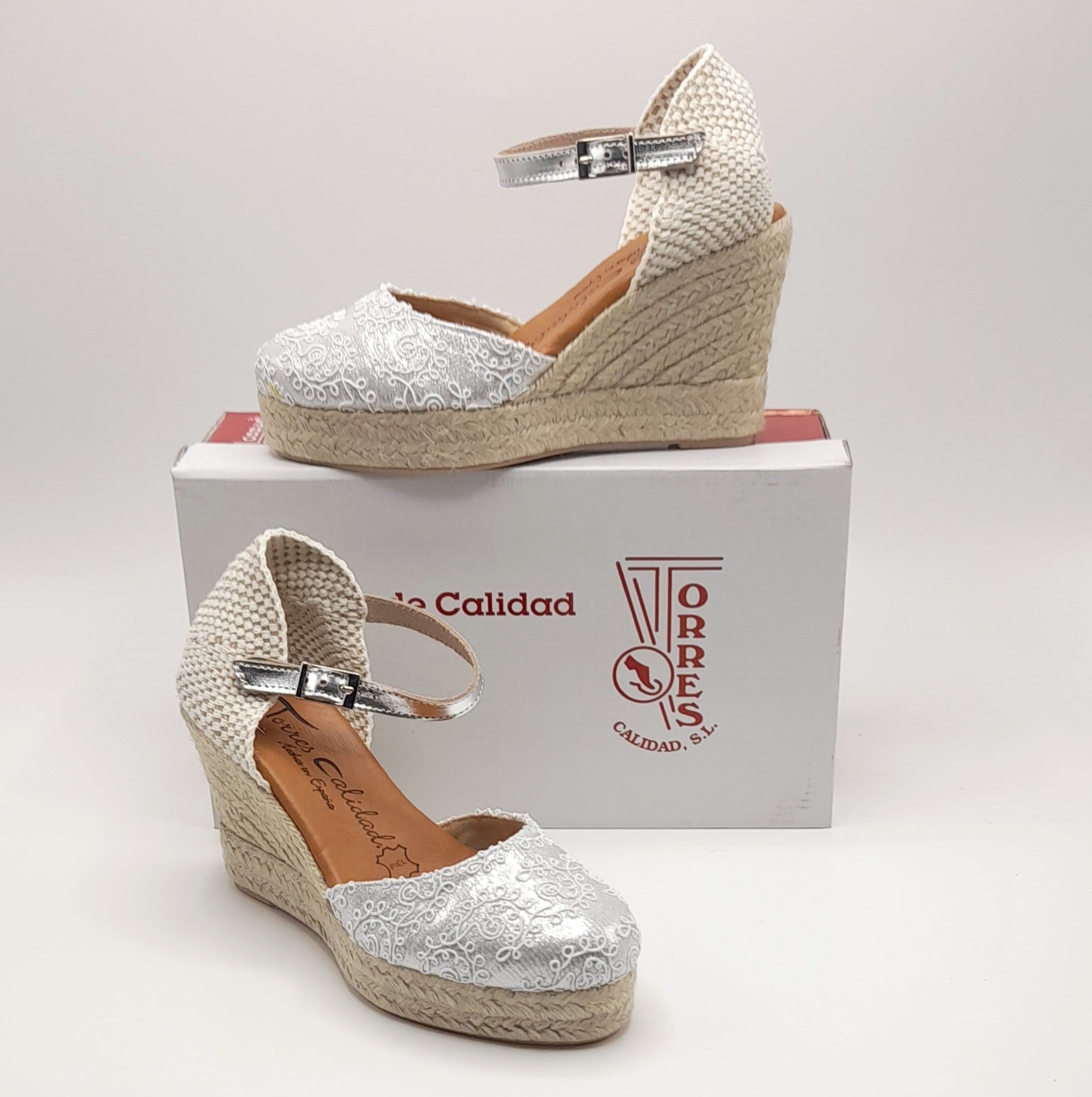 Cuña de esparto Torres 7003 Plata – Calzados Vega