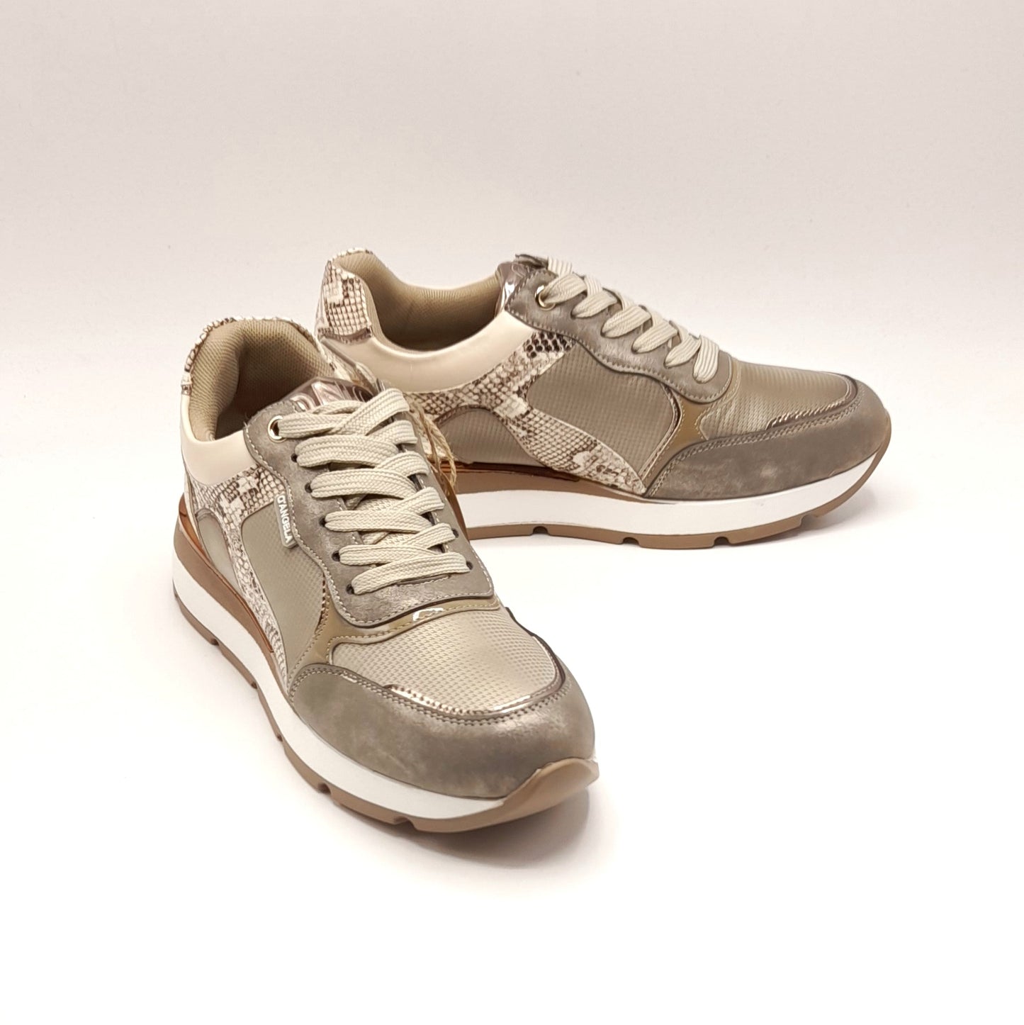 Deportivos mujer D´ANGELA DNG 25020 PLATINO