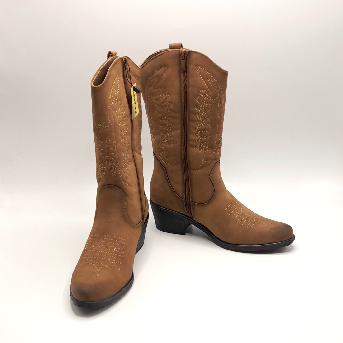 Botas Cowboy Nobuck B&W MI229020 Tan