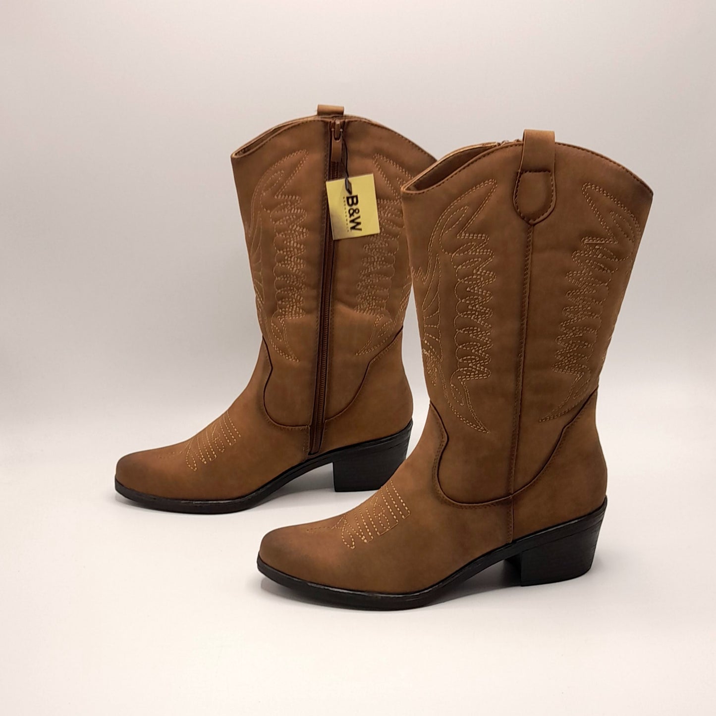 Botas Cowboy Nobuck B&W MI229020 Tan