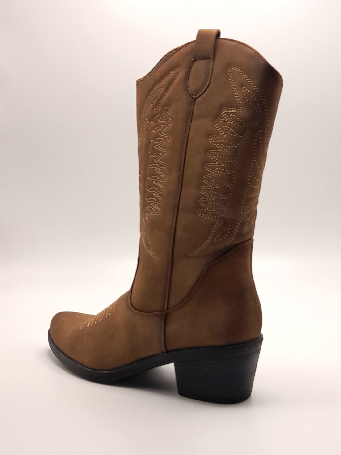 Botas Cowboy Nobuck B&W MI229020 Tan