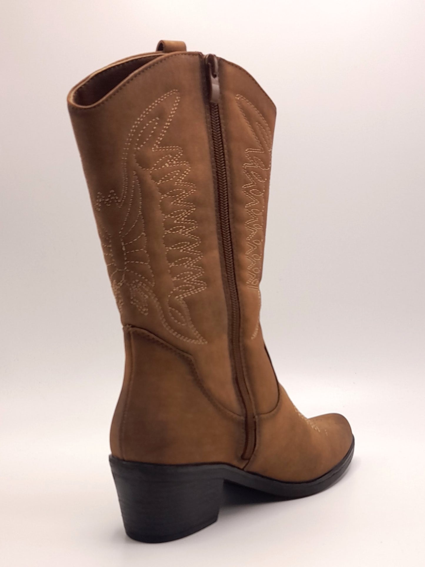 Botas Cowboy Nobuck B&W MI229020 Tan