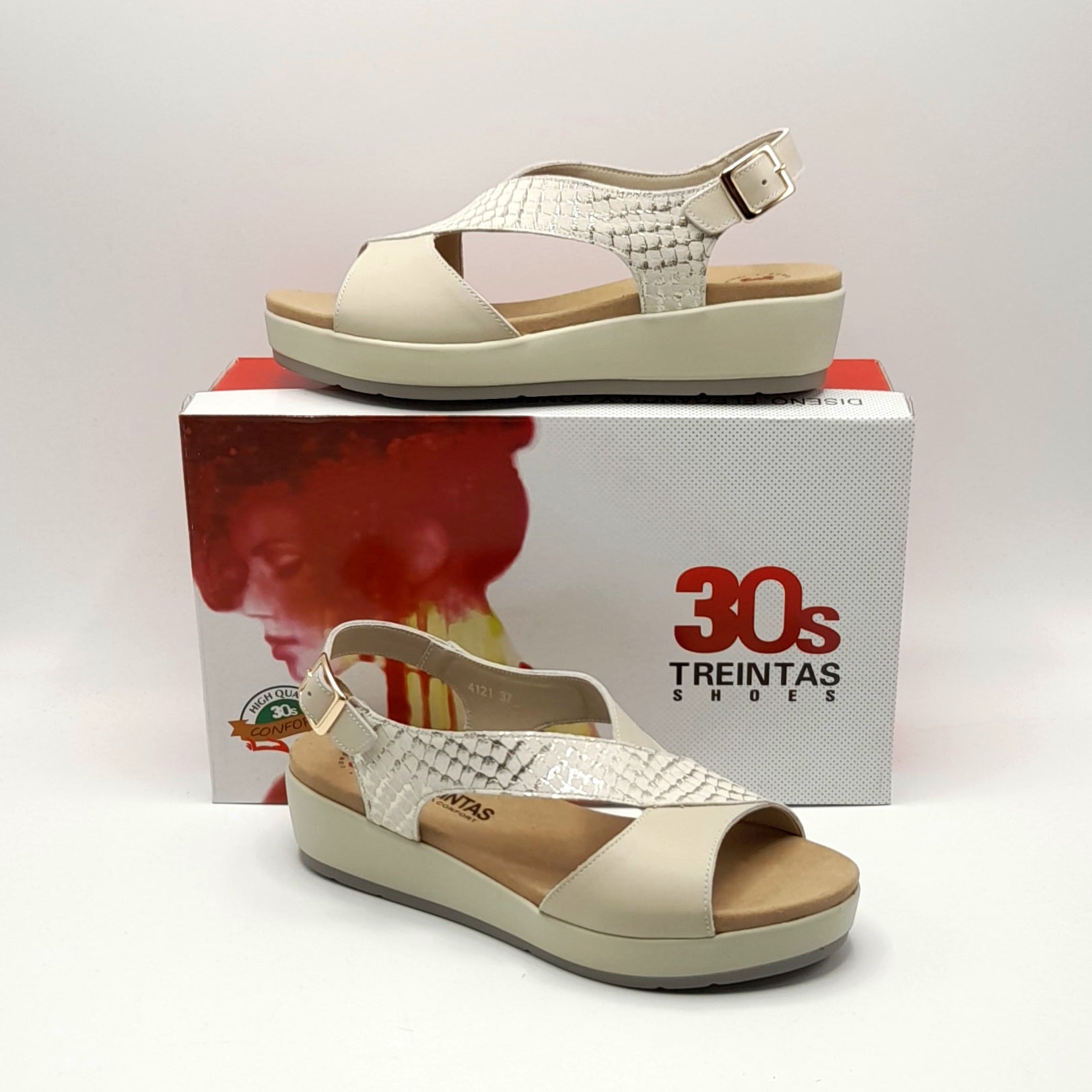 Zapatillas Chalas Mujer Bajas Sandalias Mujer Cuña TREINTAS 4121