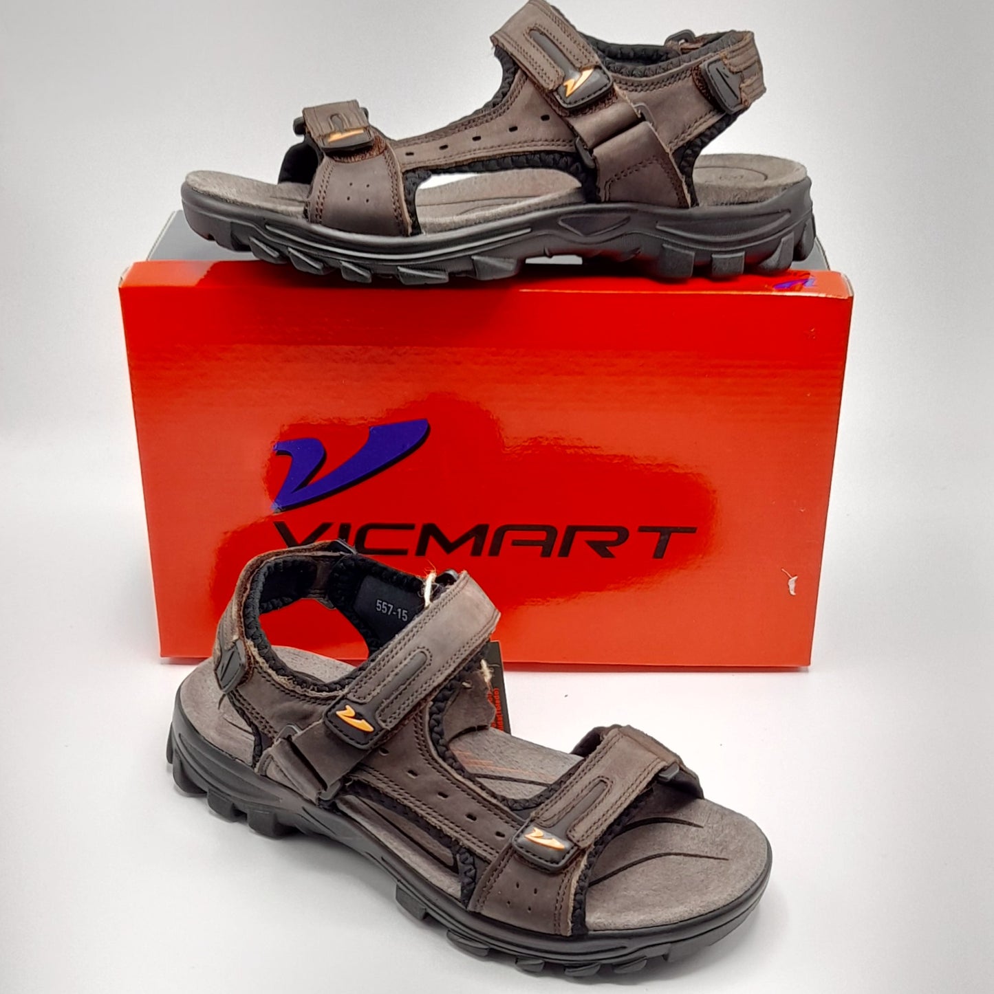Sandalias hombre VICMART 557-15 MARRÓN