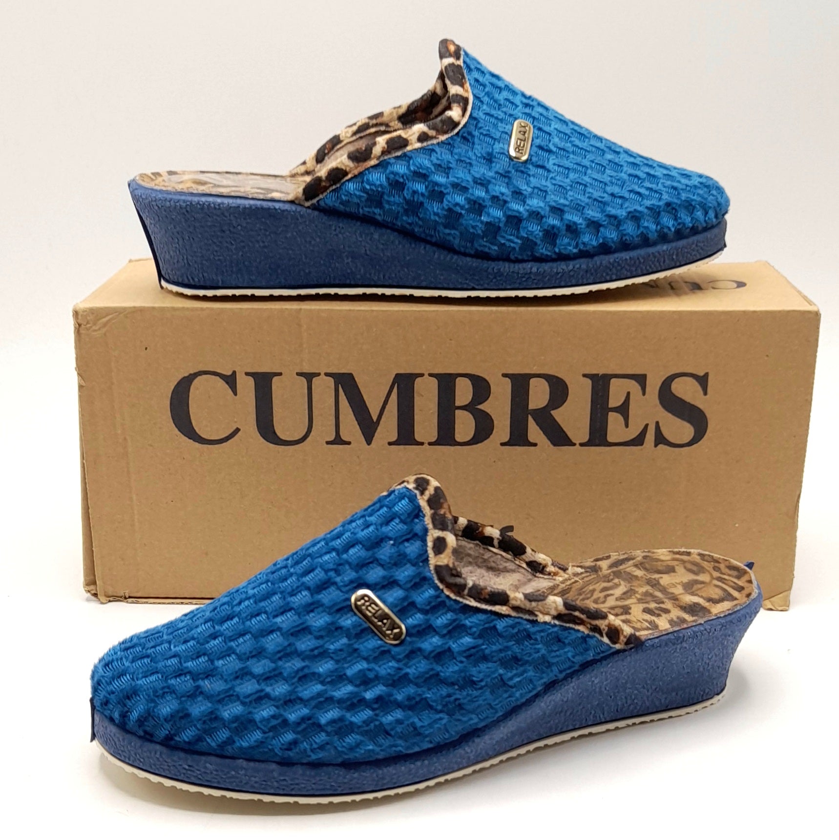 Zapatillas casa mujer CUMBRES 22205 Azulón