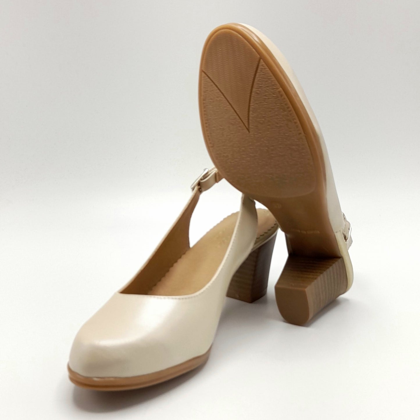 Zapato mujer Duendy 101 Beige Platino