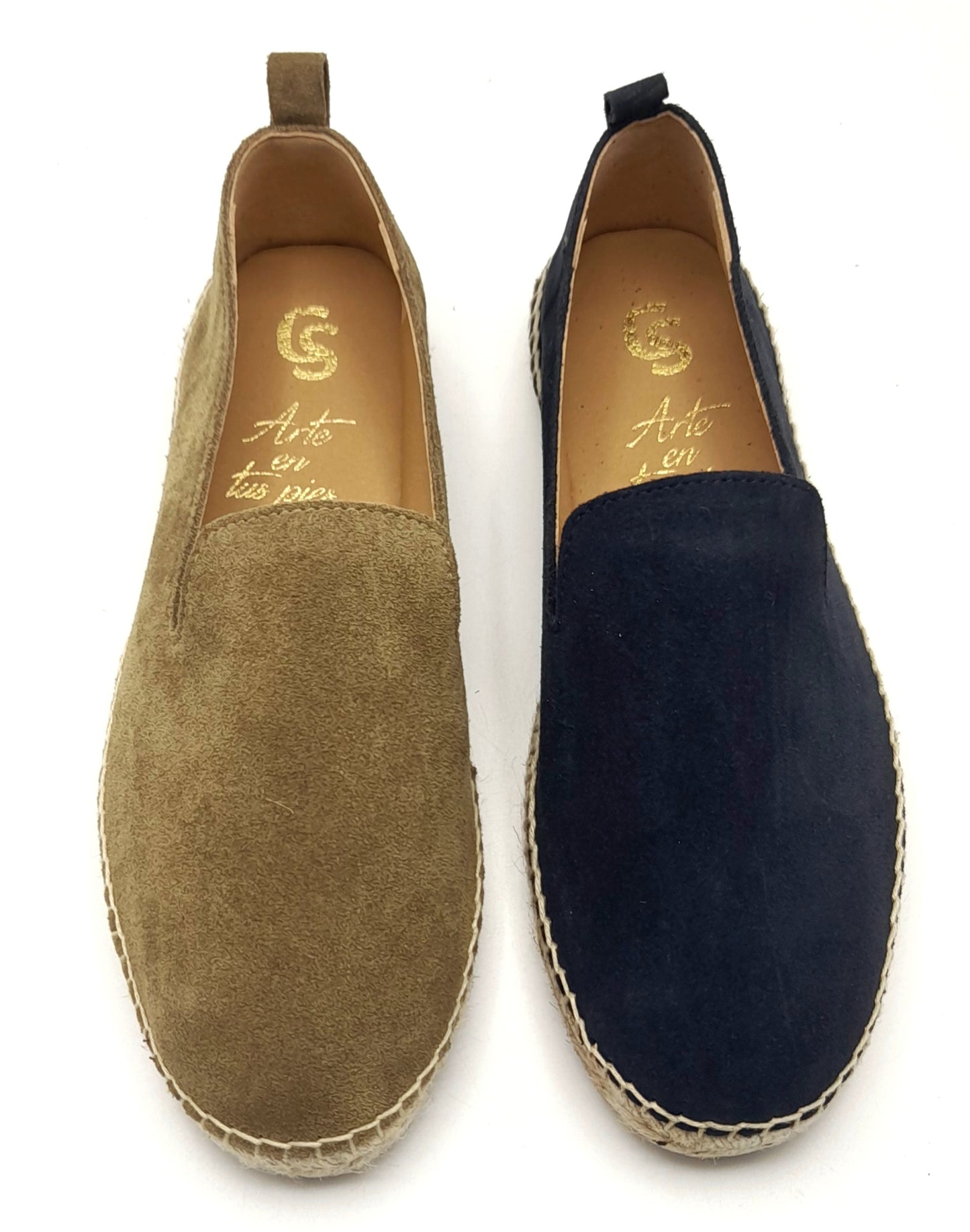 ALPARGATAS esparto piel Mocasín serraje hombre 575