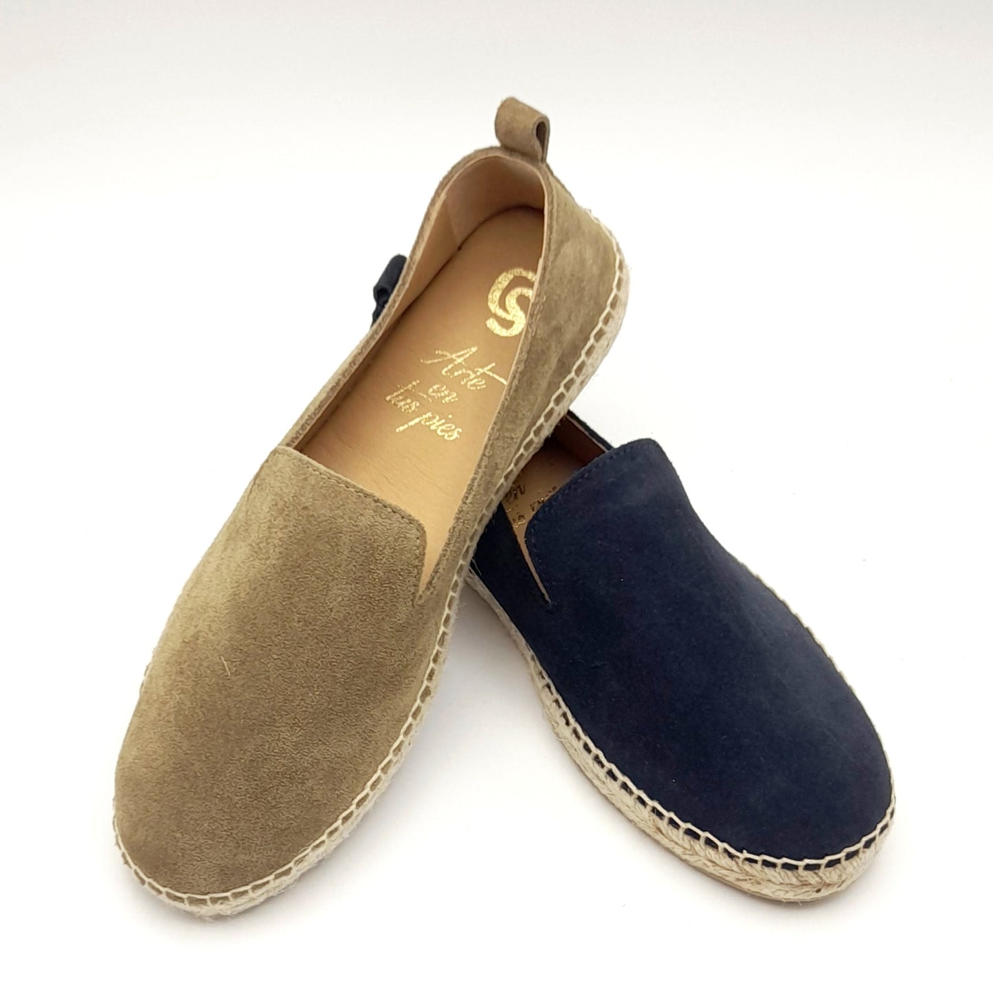 ALPARGATAS esparto piel Mocasín serraje hombre 575