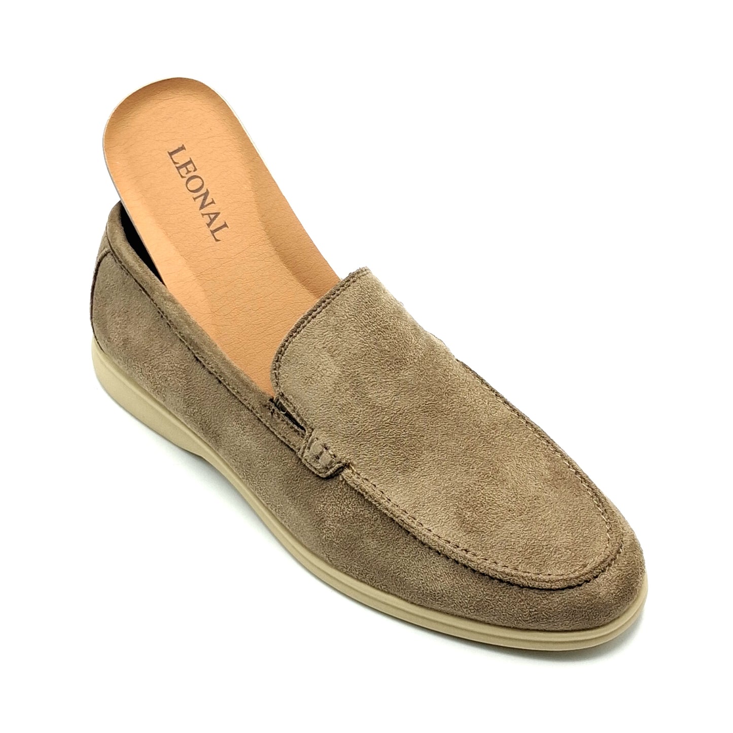 MOCASIN HOMBRE LEONAL Q2507 TAUPE