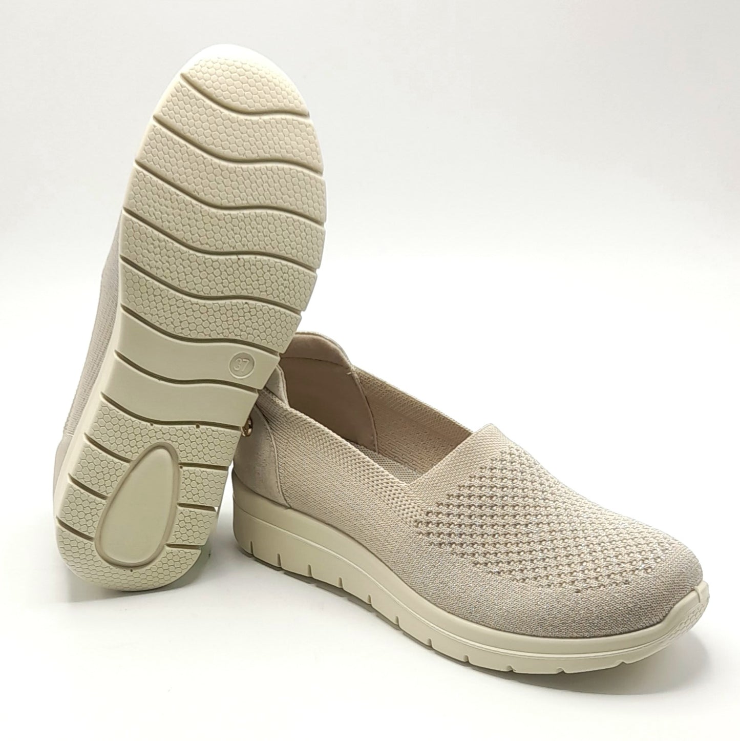 Deportivos mujer AMARPIES AMD28396 BEIGE