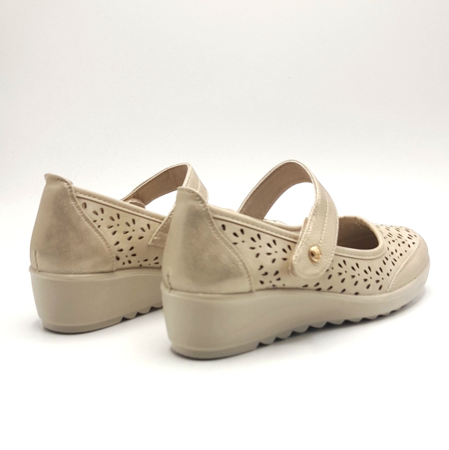 Merceditas Cuña AMARPIES ATL28336 BEIGE