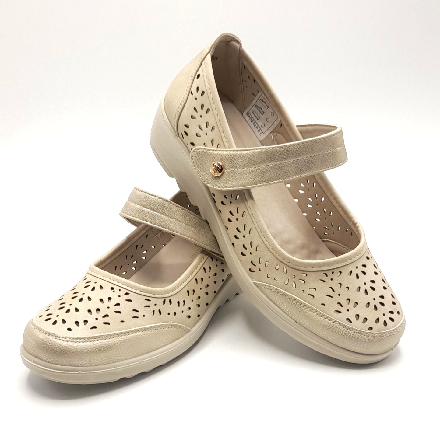 Merceditas Cuña AMARPIES ATL28336 BEIGE