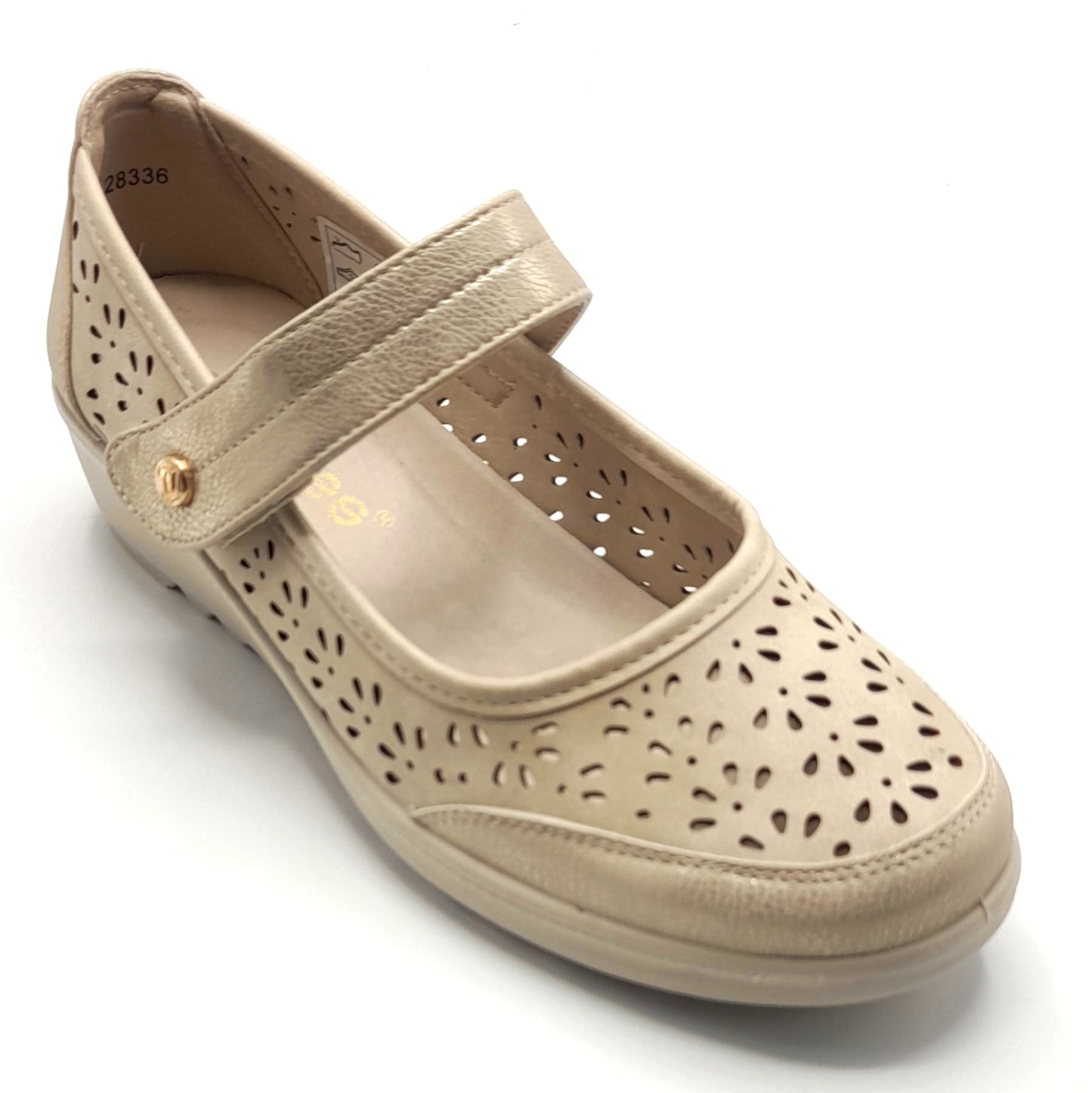 Merceditas Cuña AMARPIES ATL28336 BEIGE