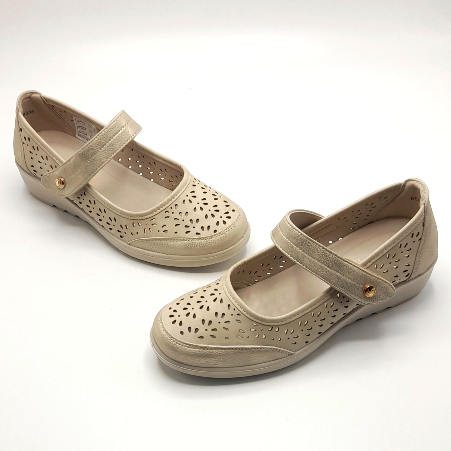 Merceditas Cuña AMARPIES ATL28336 BEIGE