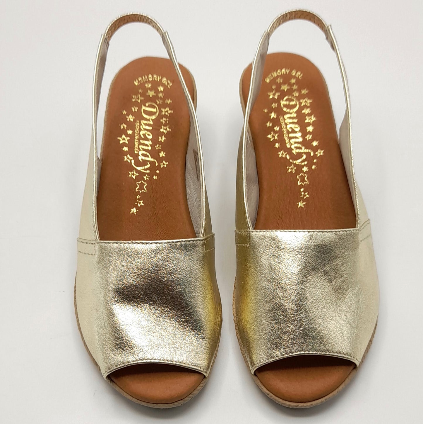 Sandalia Cuña mujer Duendy 3825 Oro