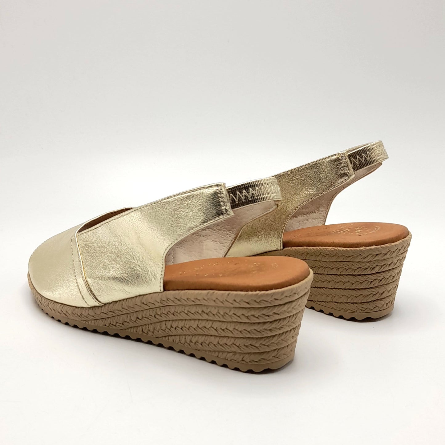 Sandalia Cuña mujer Duendy 3825 Oro