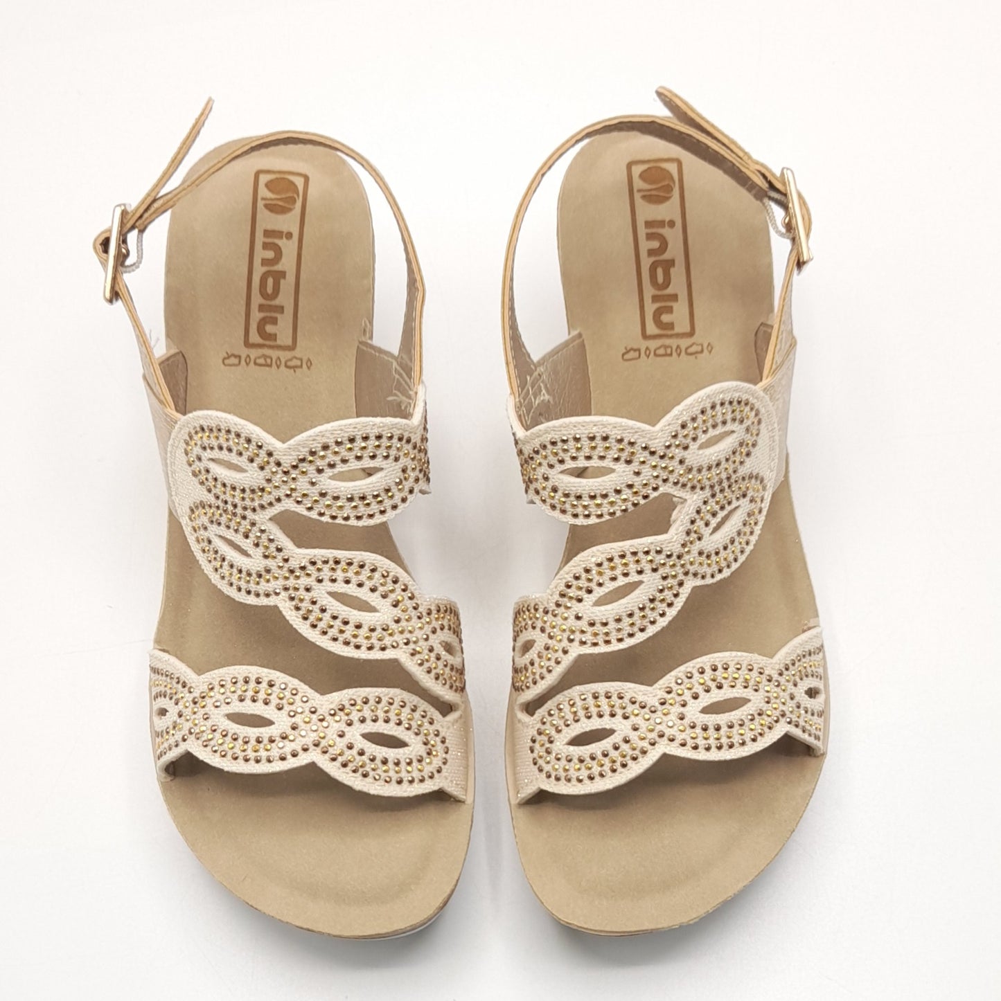 Sandalia mujer INBLU PLATINO ORO