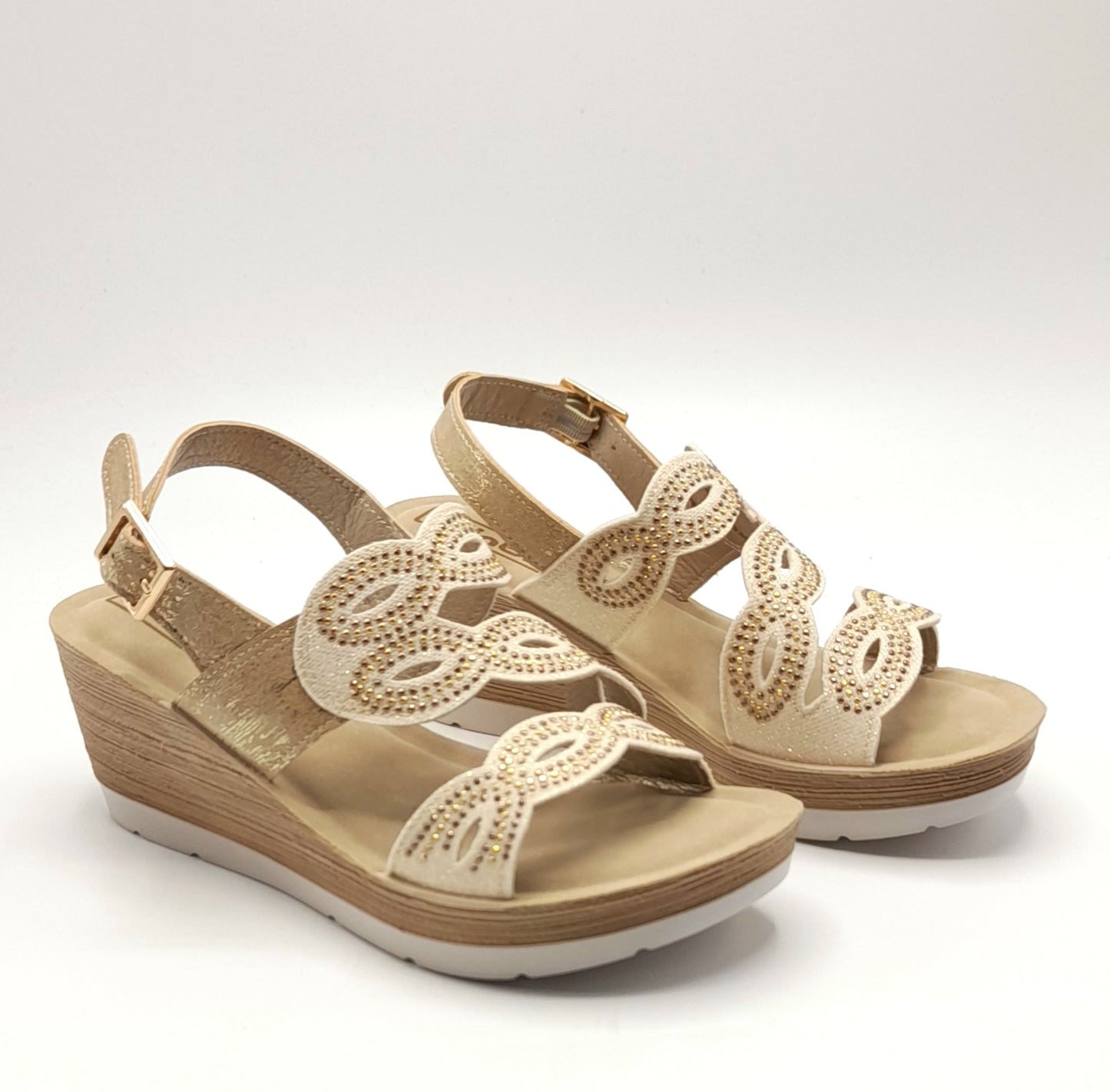 Sandalia mujer INBLU PLATINO ORO