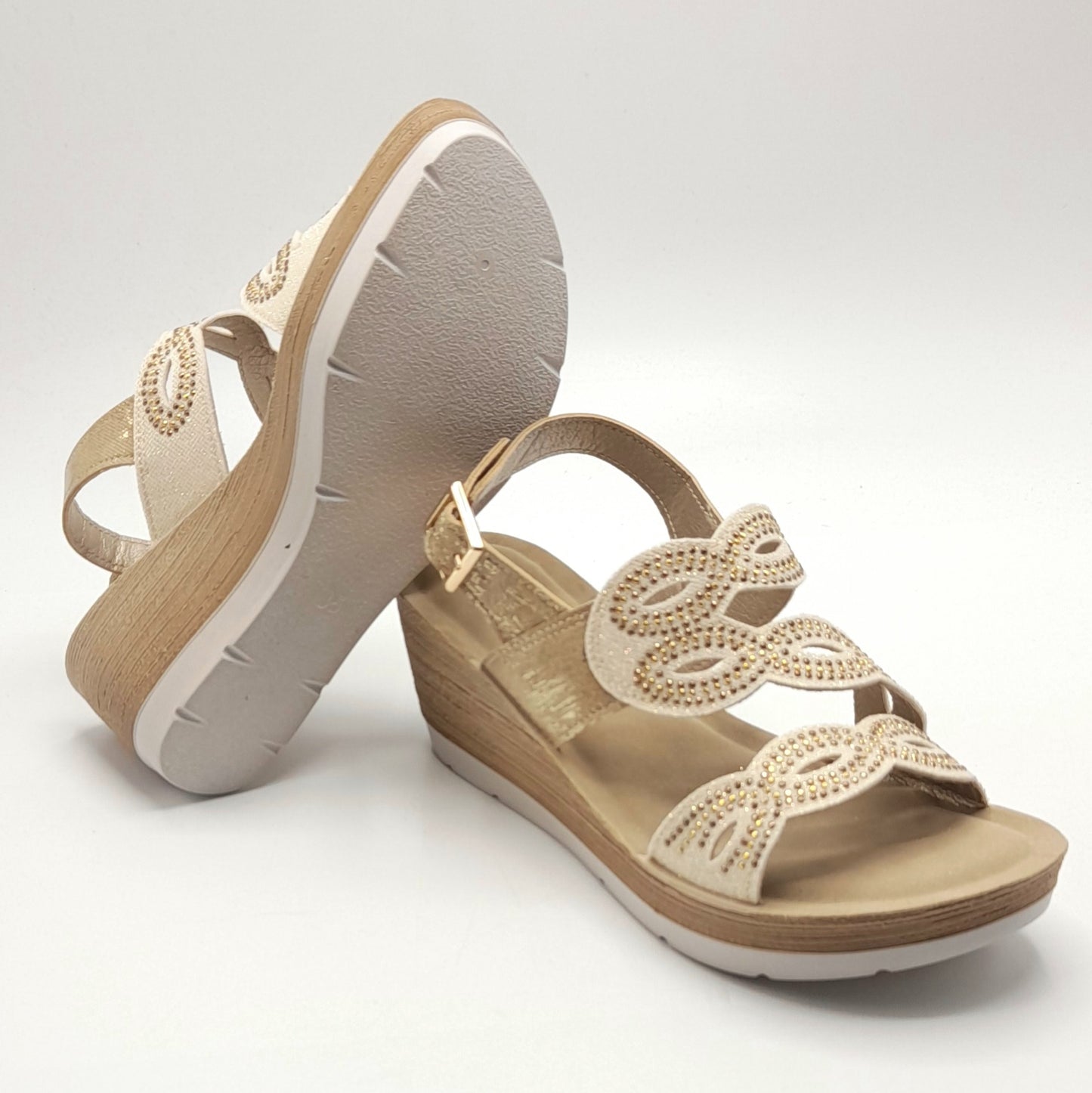 Sandalia mujer INBLU PLATINO ORO