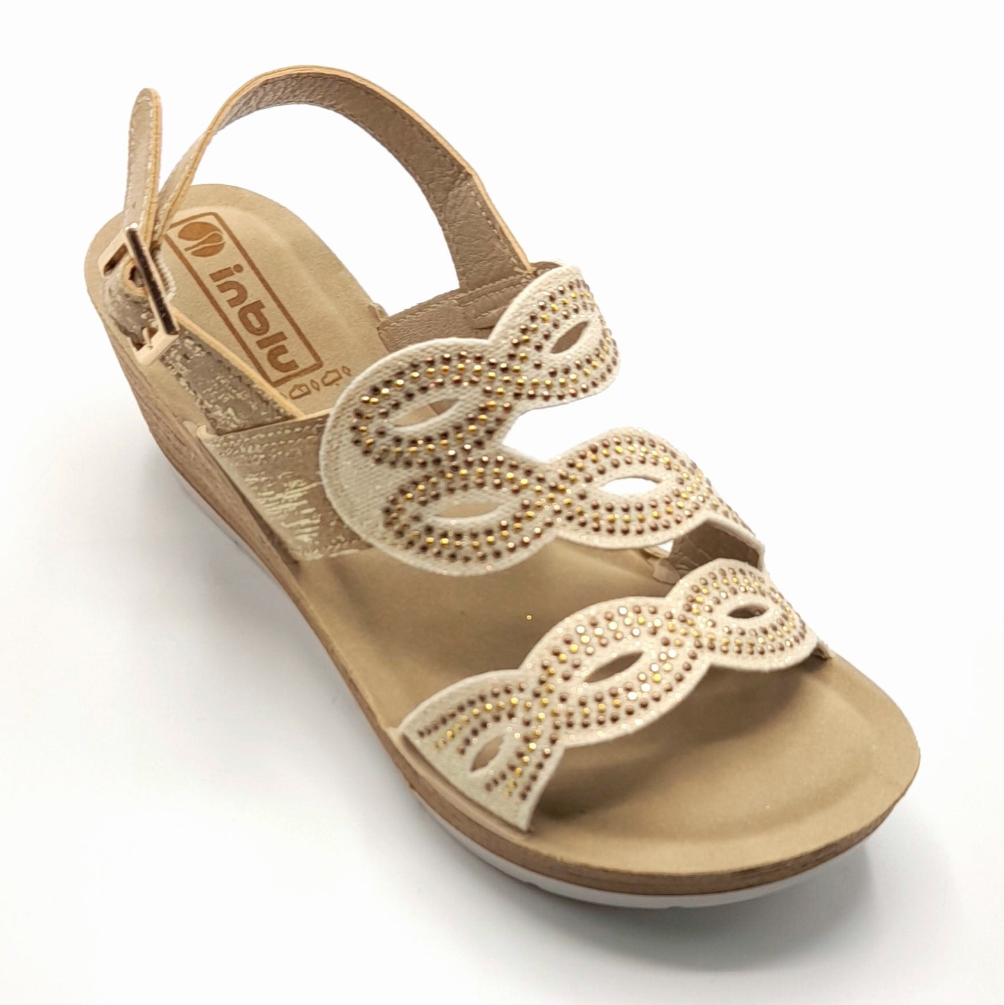 Sandalia mujer INBLU PLATINO ORO