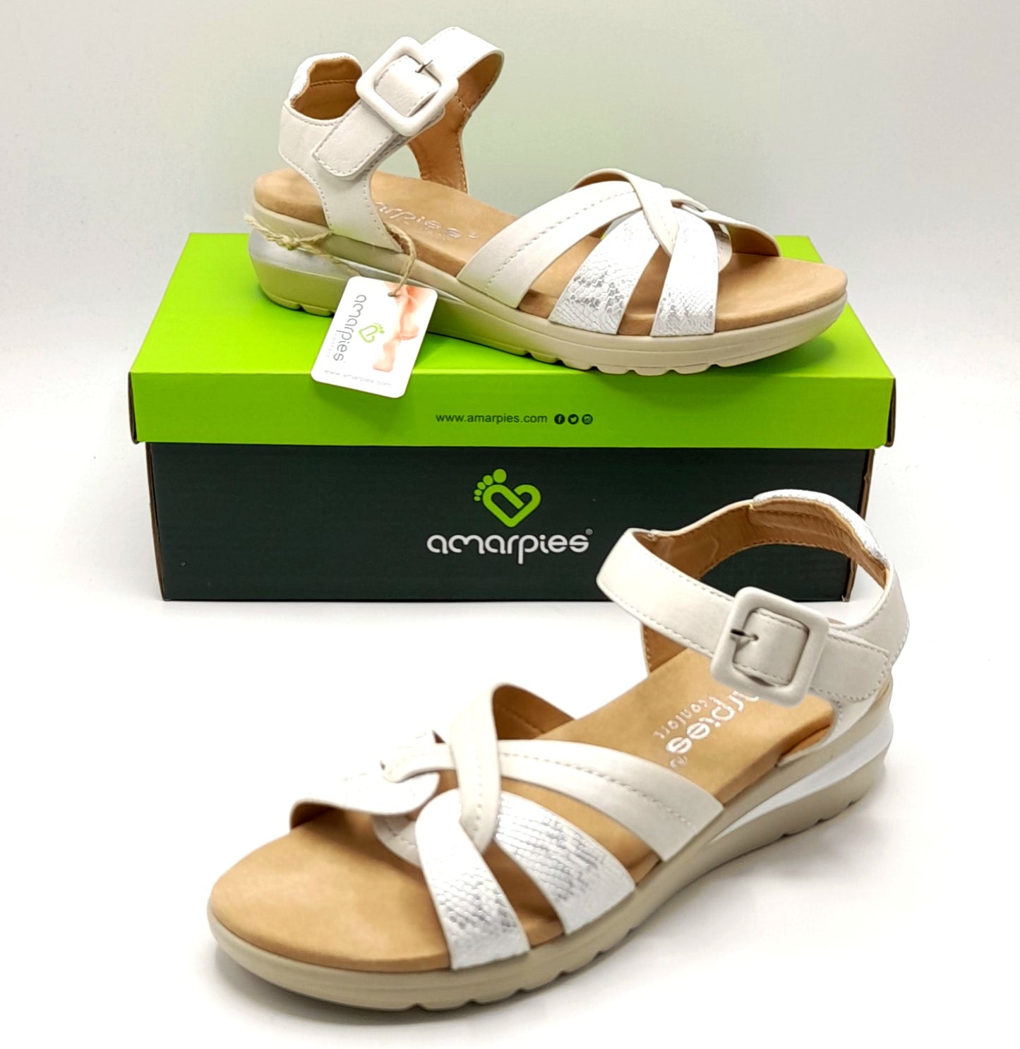 Sandalias mujer AMARPIES AKO28548 Hielo