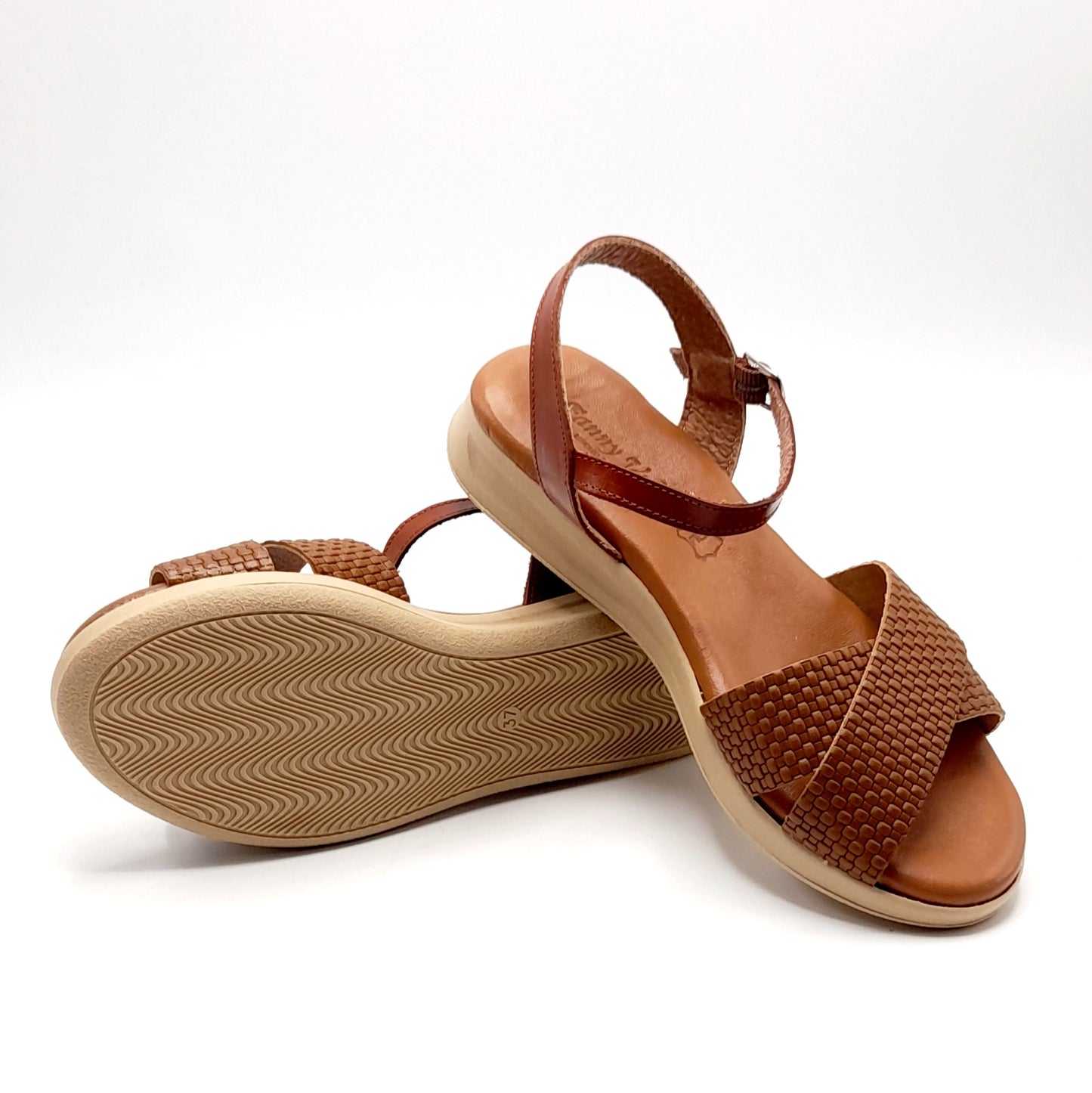 Sandalias mujer Fanny Valero 235 Nuez