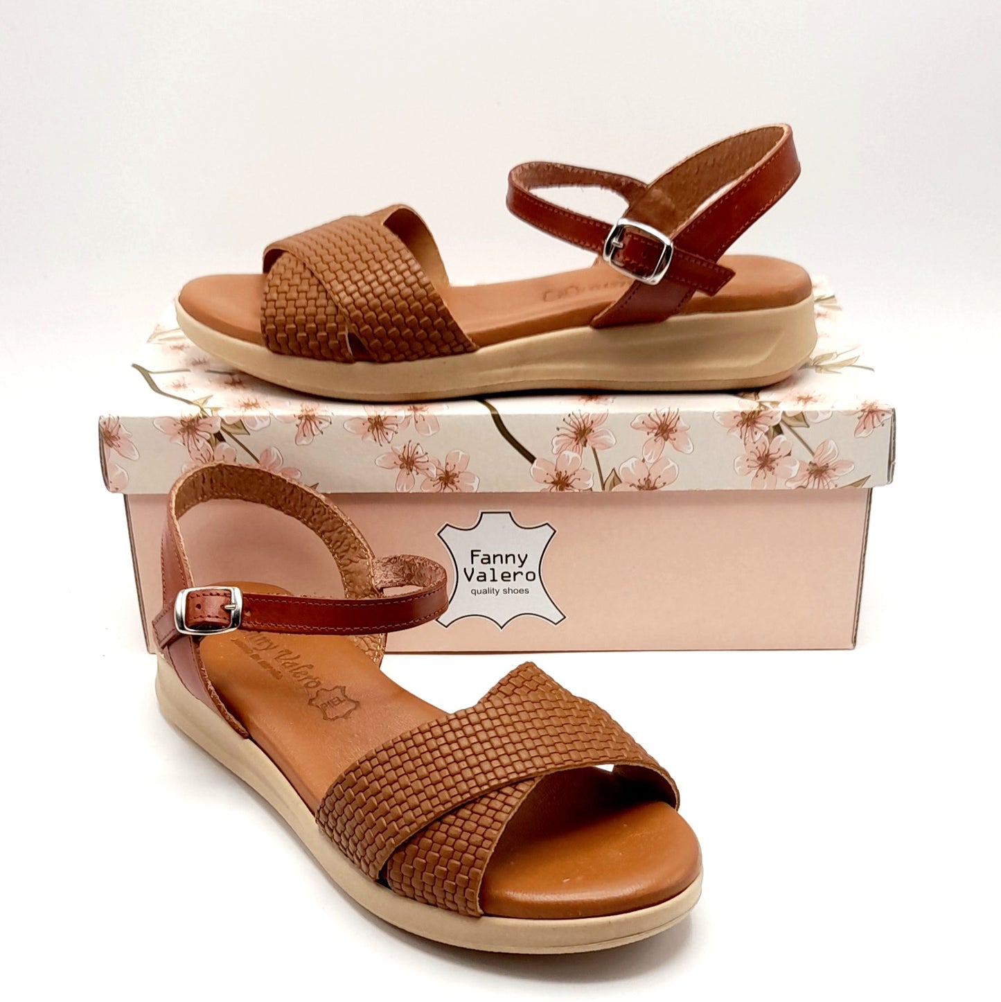 Sandalias mujer Fanny Valero 235 Nuez