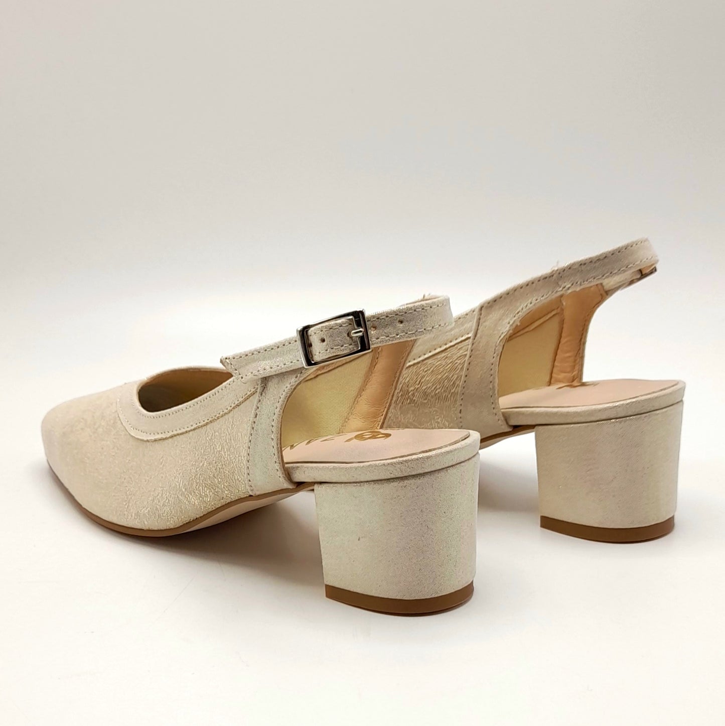 Zapatos mujer Zany 5011 Licra Beige