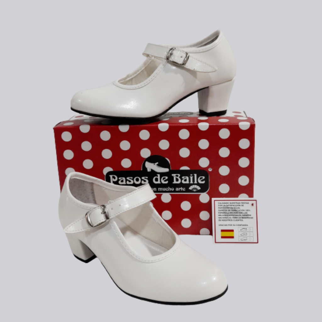 Zapatos flamenco CARLETI Blanco modelo 15
