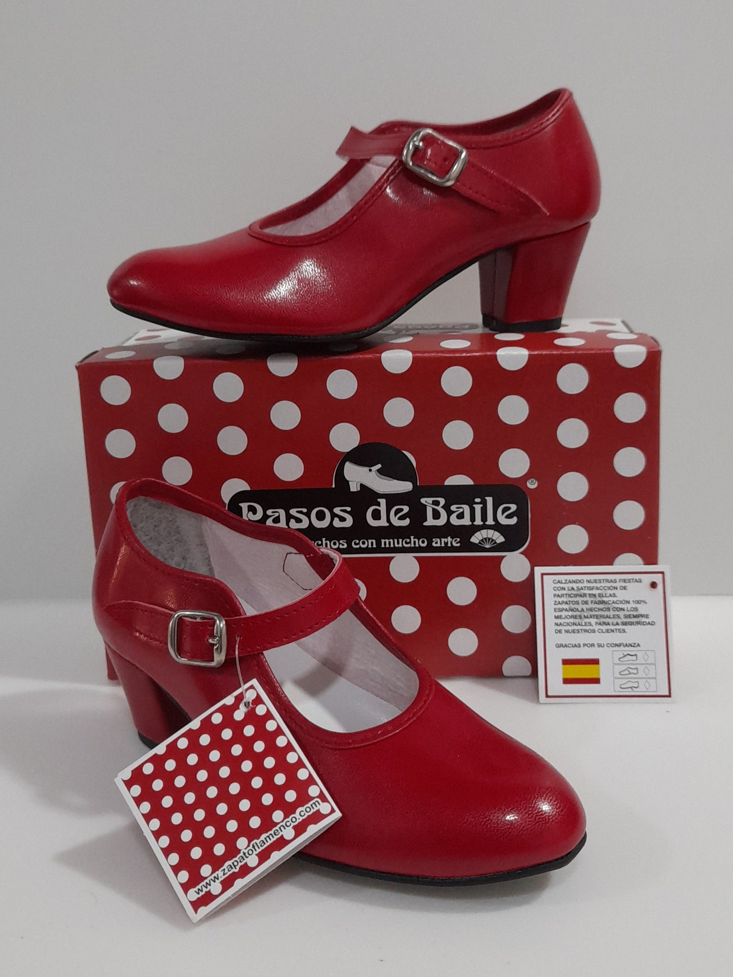 Zapatos flamenco CARLETI modelo 15 Rojo