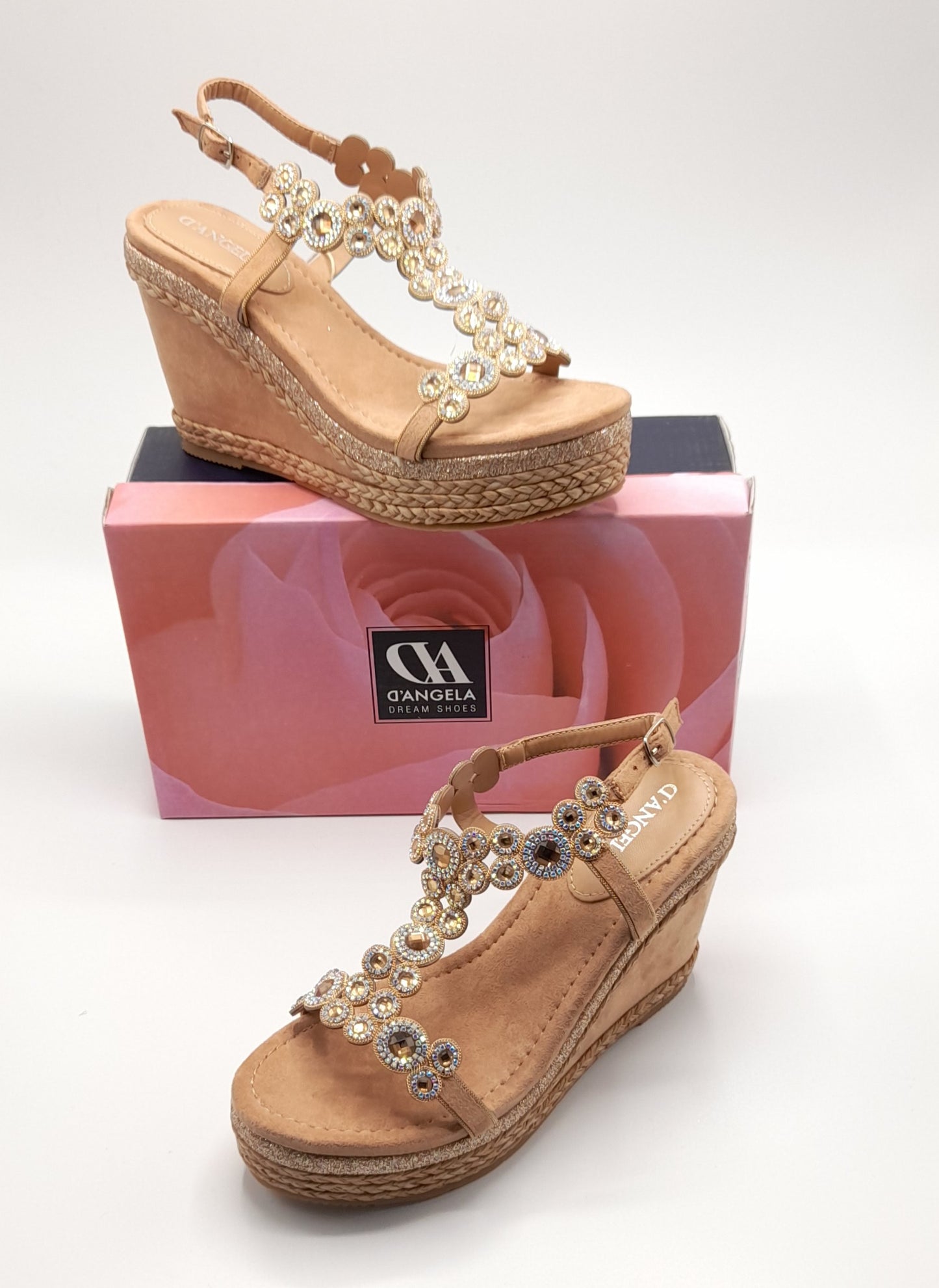 Sandalias cuña mujer