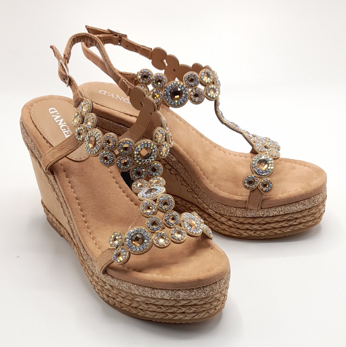 Sandalias cuña mujer