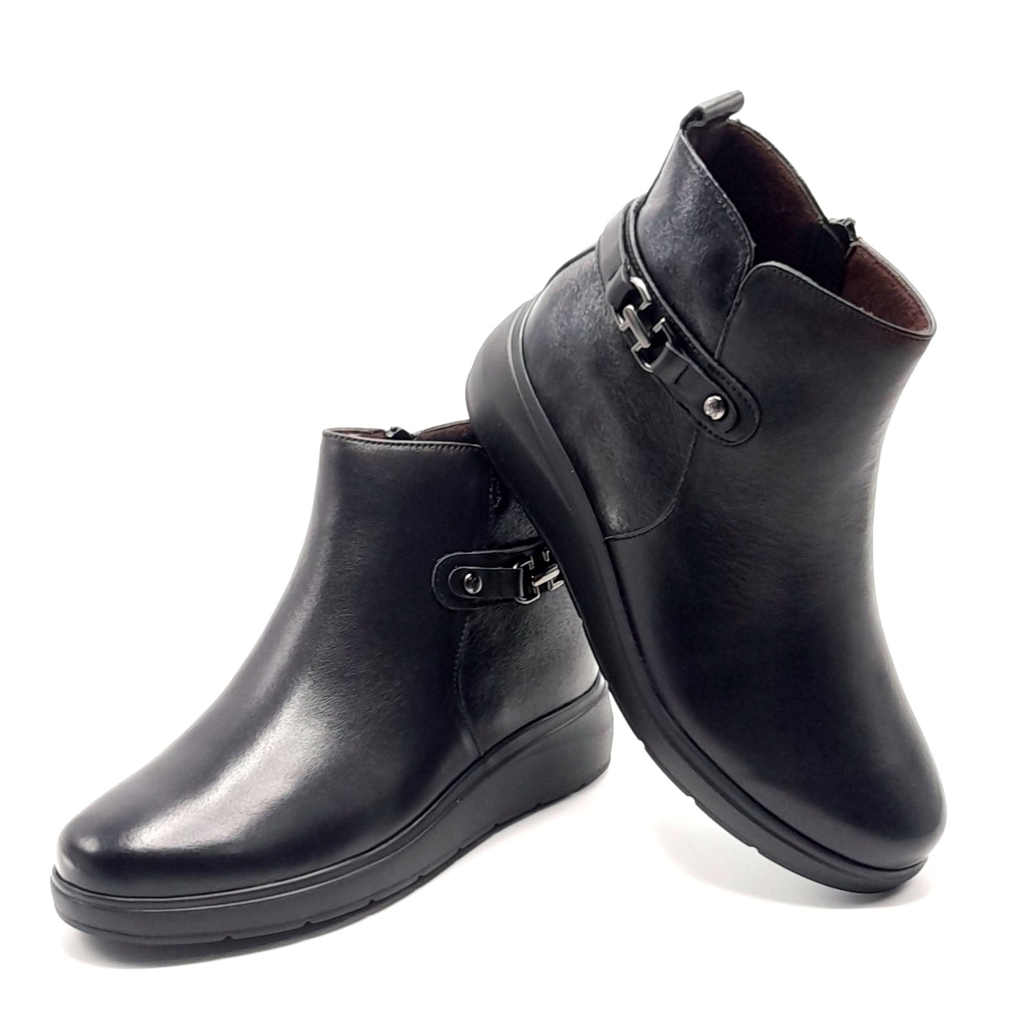 Botín Cuña mujer TREINTAS SHOES 4407 Negro