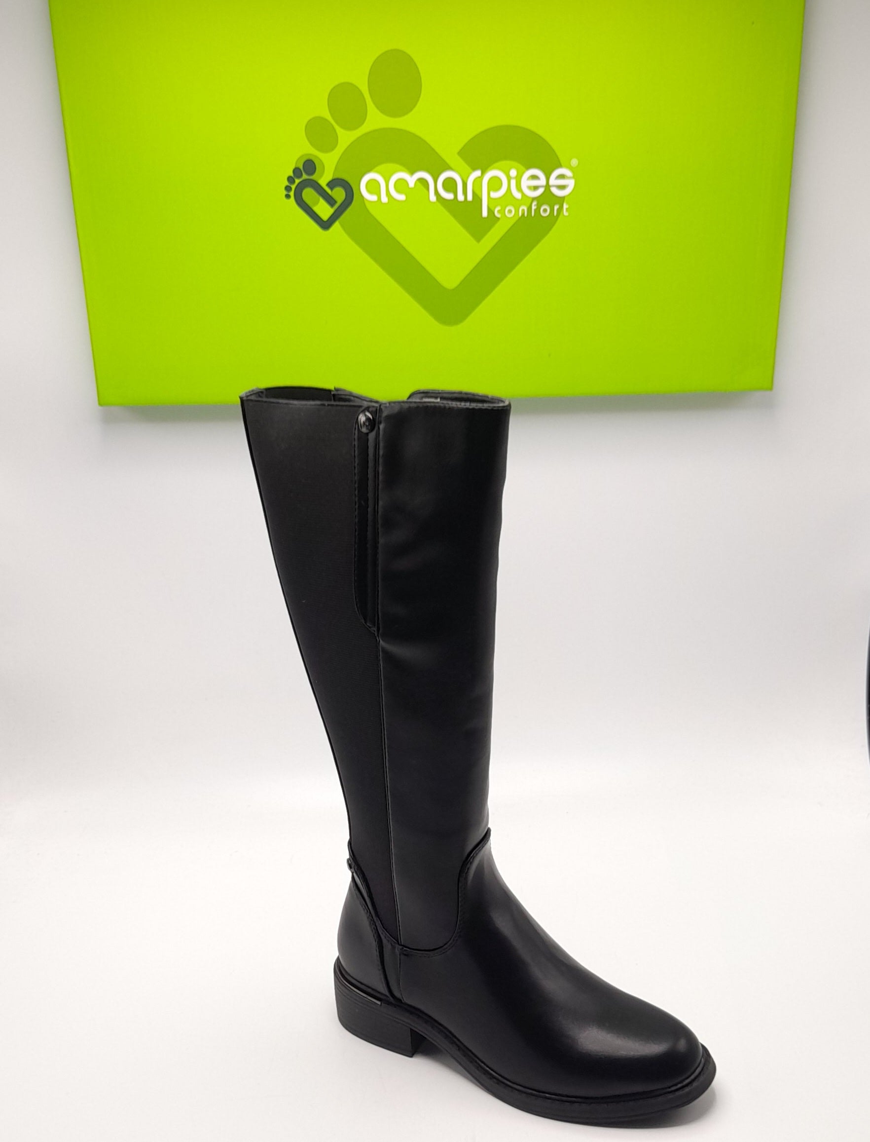 BOTAS MUJER AMARPIES AZS29511 NEGRO