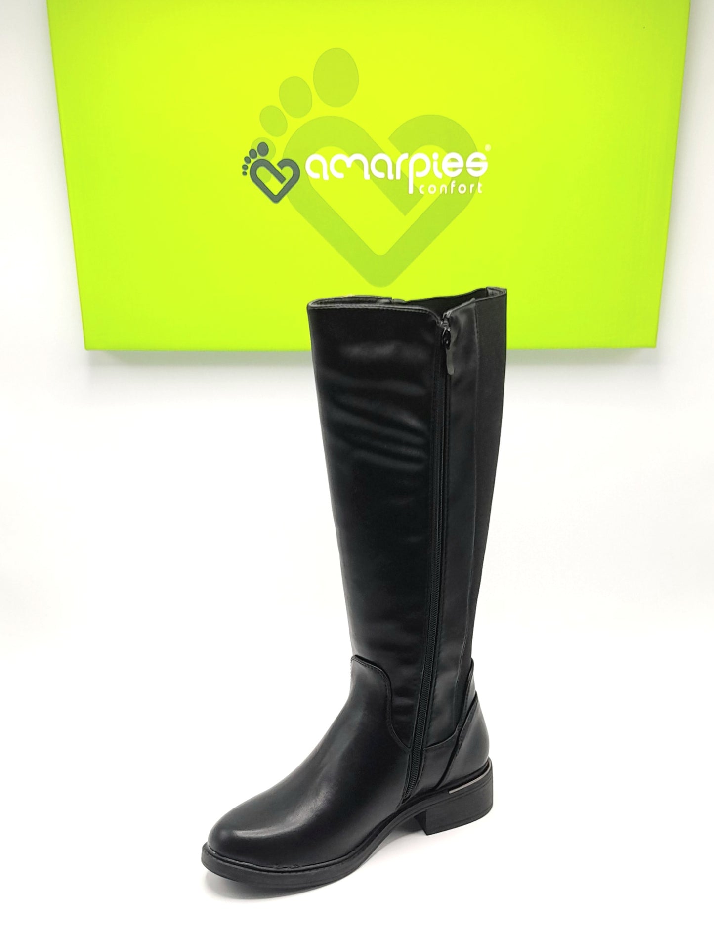 BOTAS MUJER AMARPIES AZS29511 NEGRO