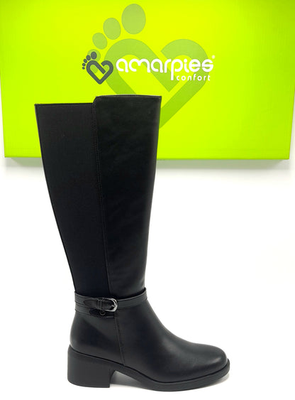 BOTAS MUJER AMARPIES AHS29488 NEGRO