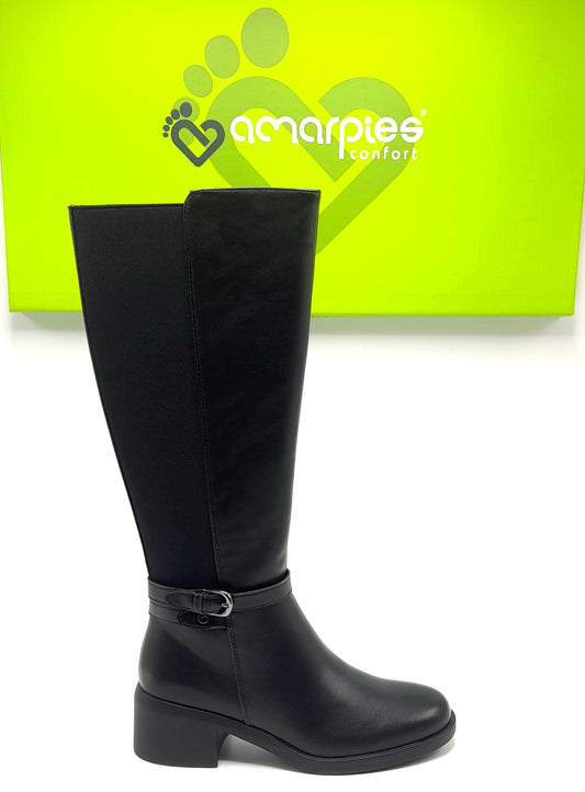 BOTAS MUJER AMARPIES AHS29488 NEGRO