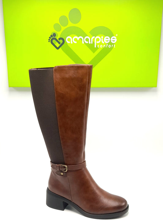 BOTAS MUJER AMARPIES AHS29488 CUERO