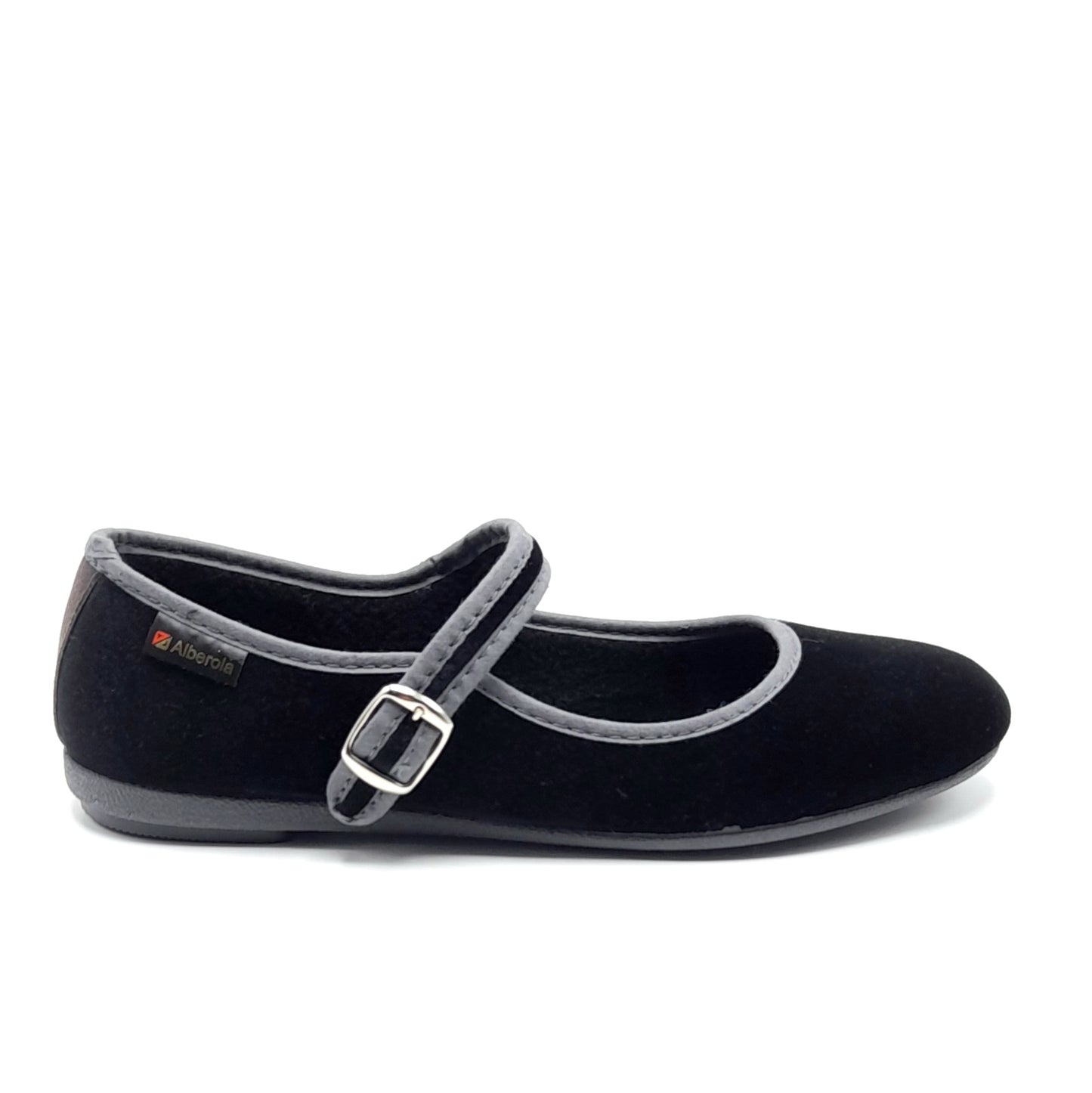 Merceditas hebilla Alberola 78 Verde Botella y Negro