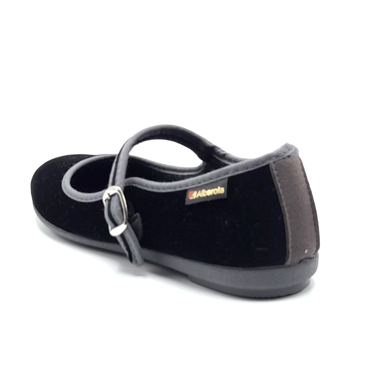 Merceditas hebilla Alberola 78 Verde Botella y Negro