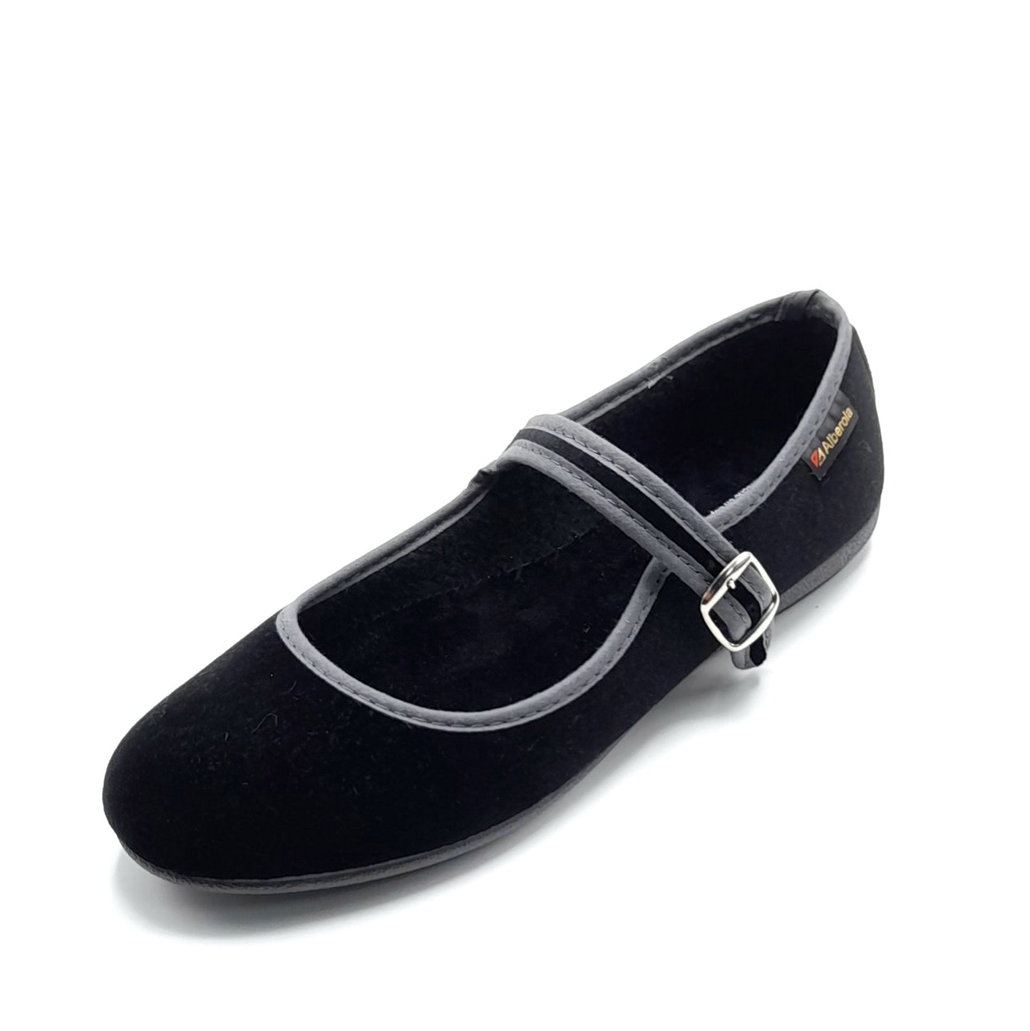 Merceditas hebilla Alberola 78 Verde Botella y Negro