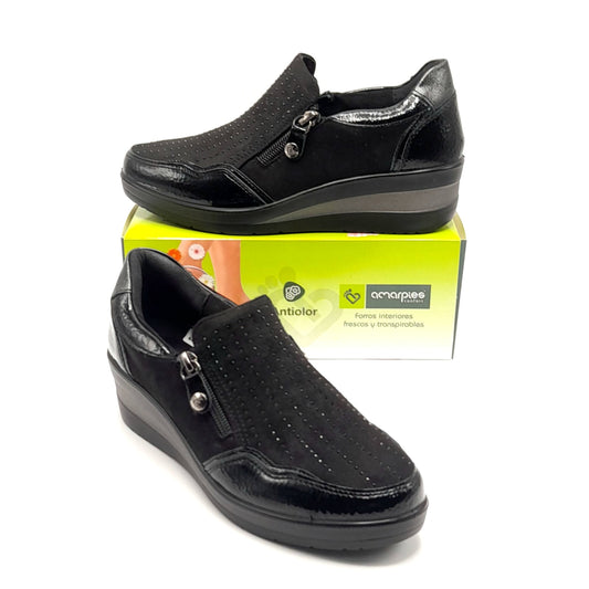 Zapatos Mujer AMARPIES AMD29385 NEGRO