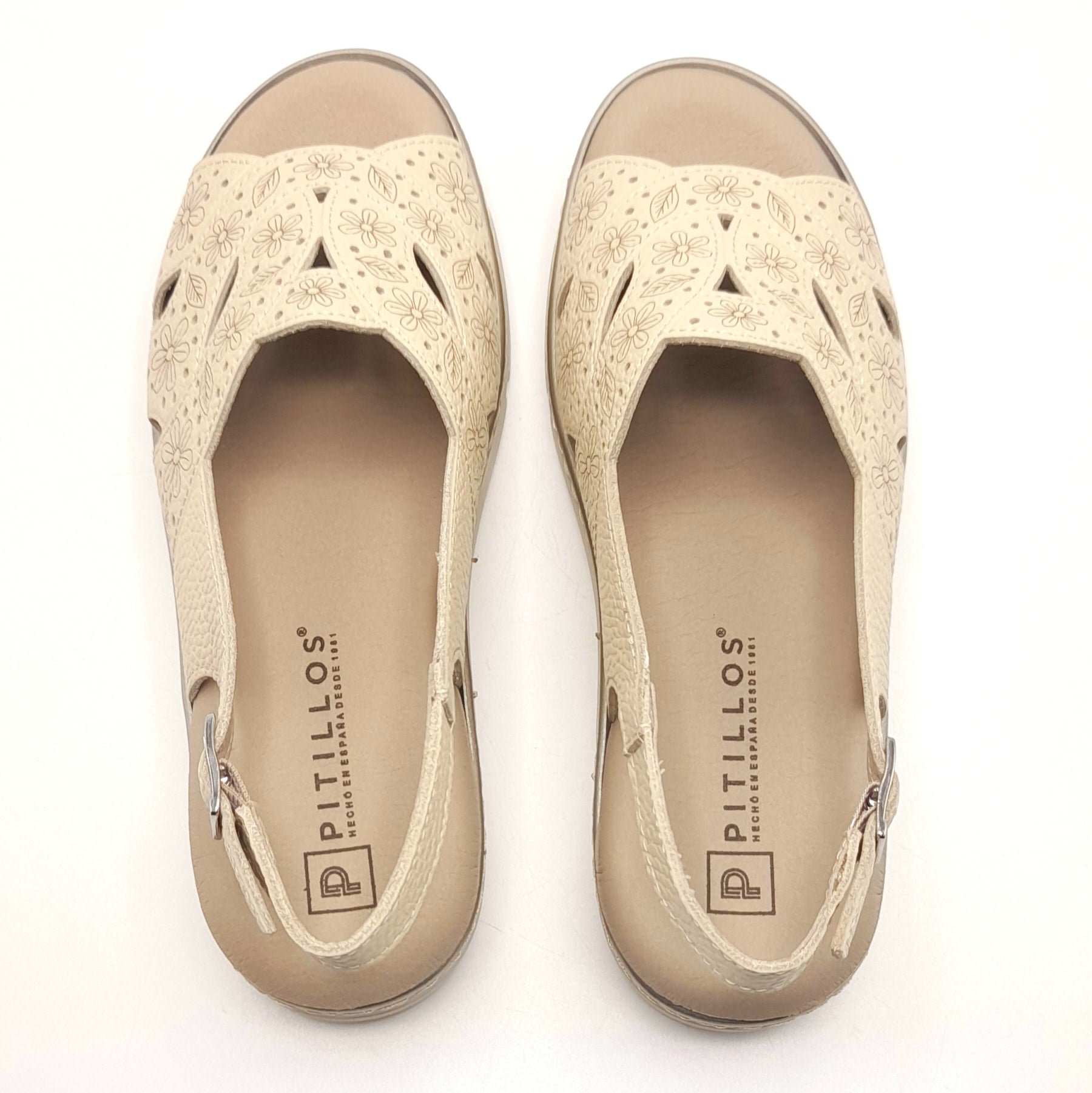 Sandalias mujer PITILLOS 11001 CREMA