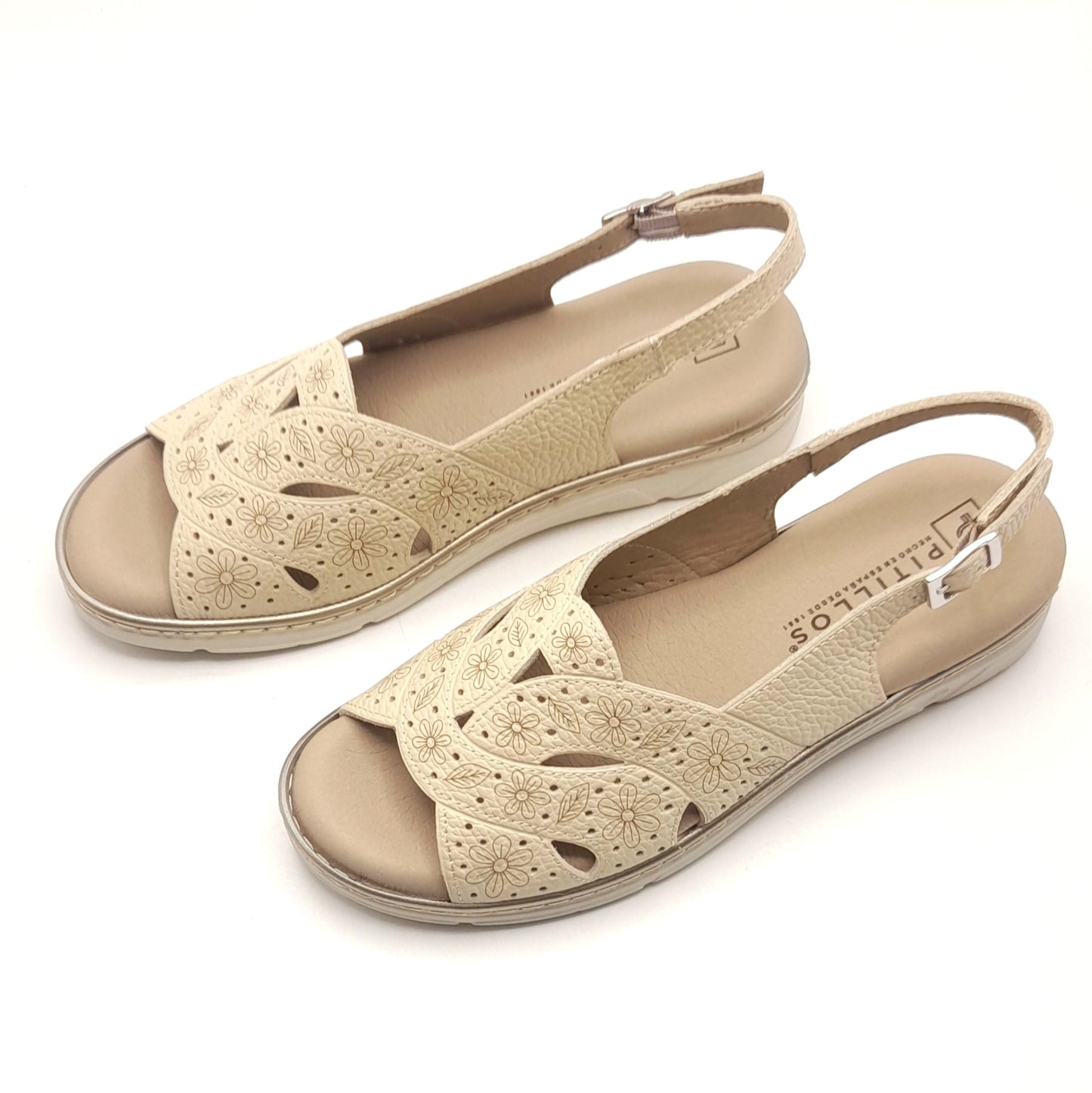 Sandalias mujer PITILLOS 11001 CREMA