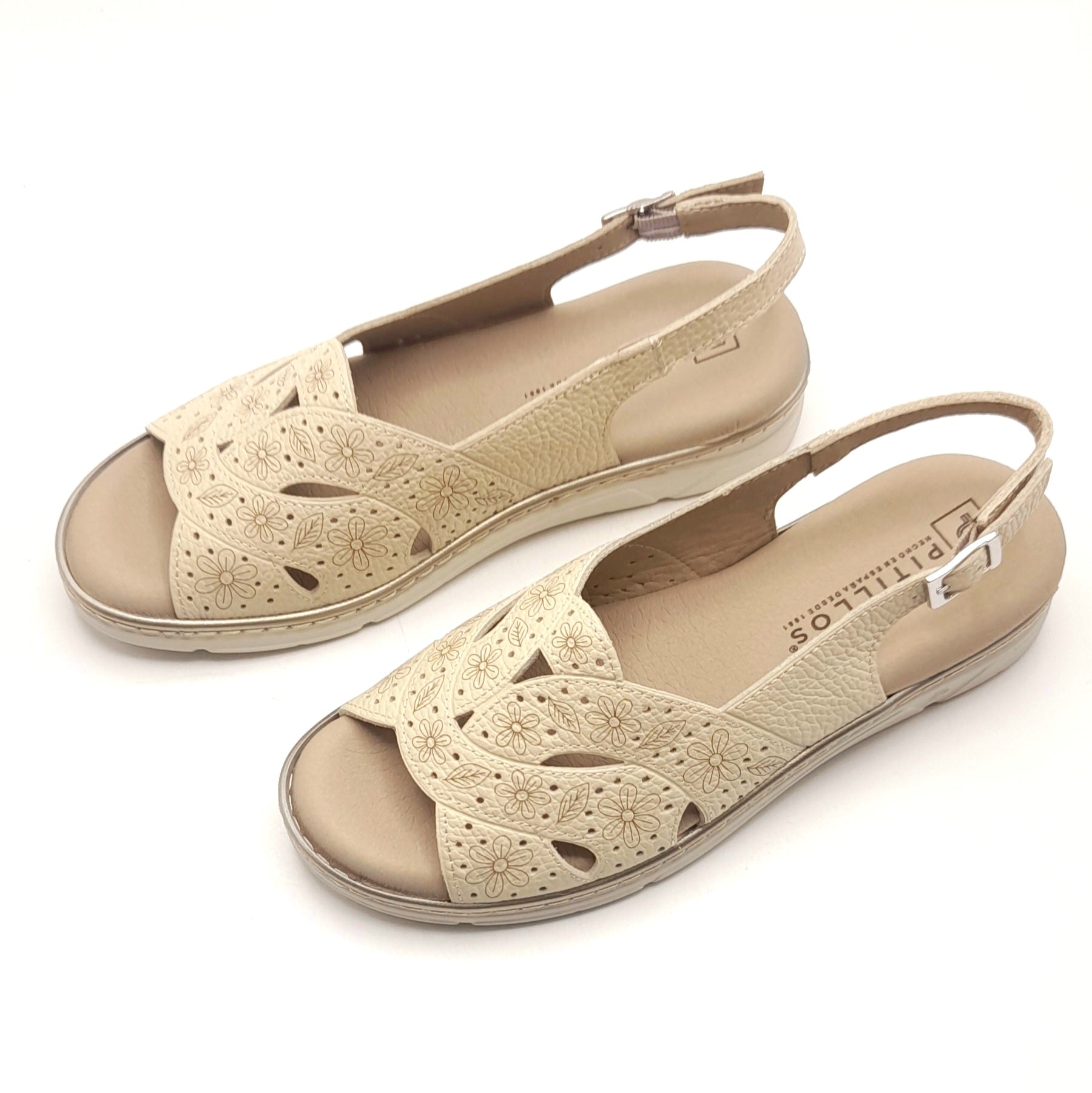 Sandalias mujer PITILLOS 11001 CREMA