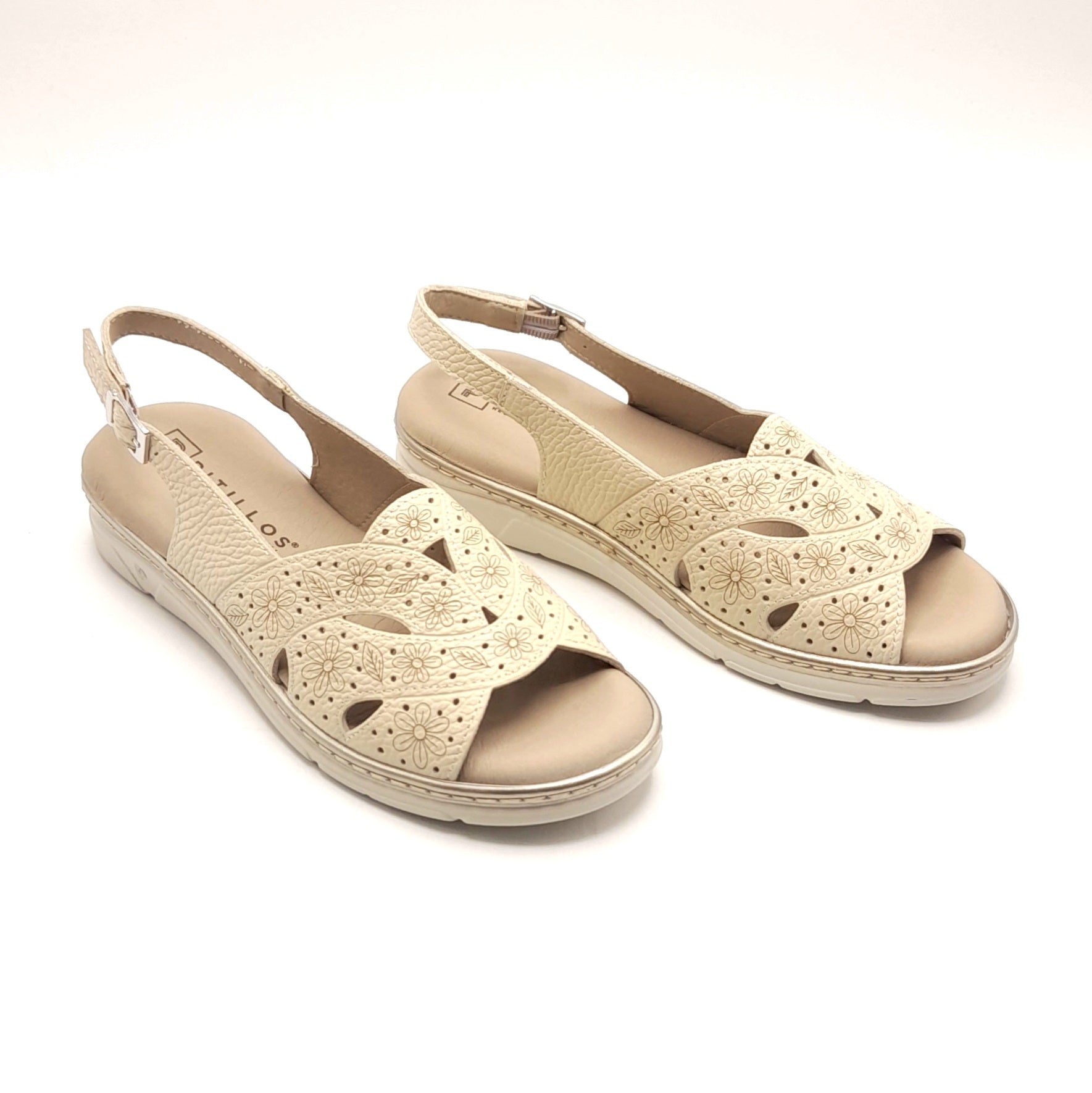 Sandalias mujer PITILLOS 11001 CREMA