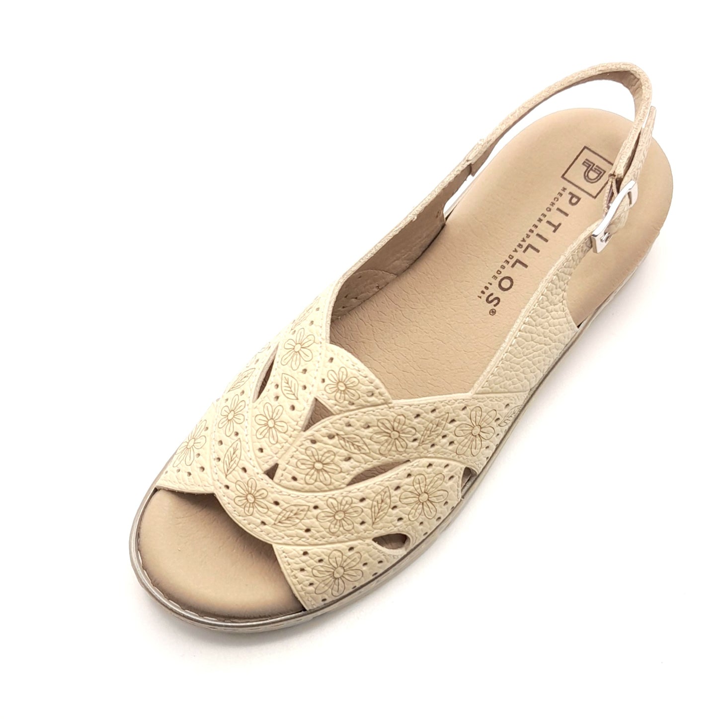 Sandalias mujer PITILLOS 11001 CREMA